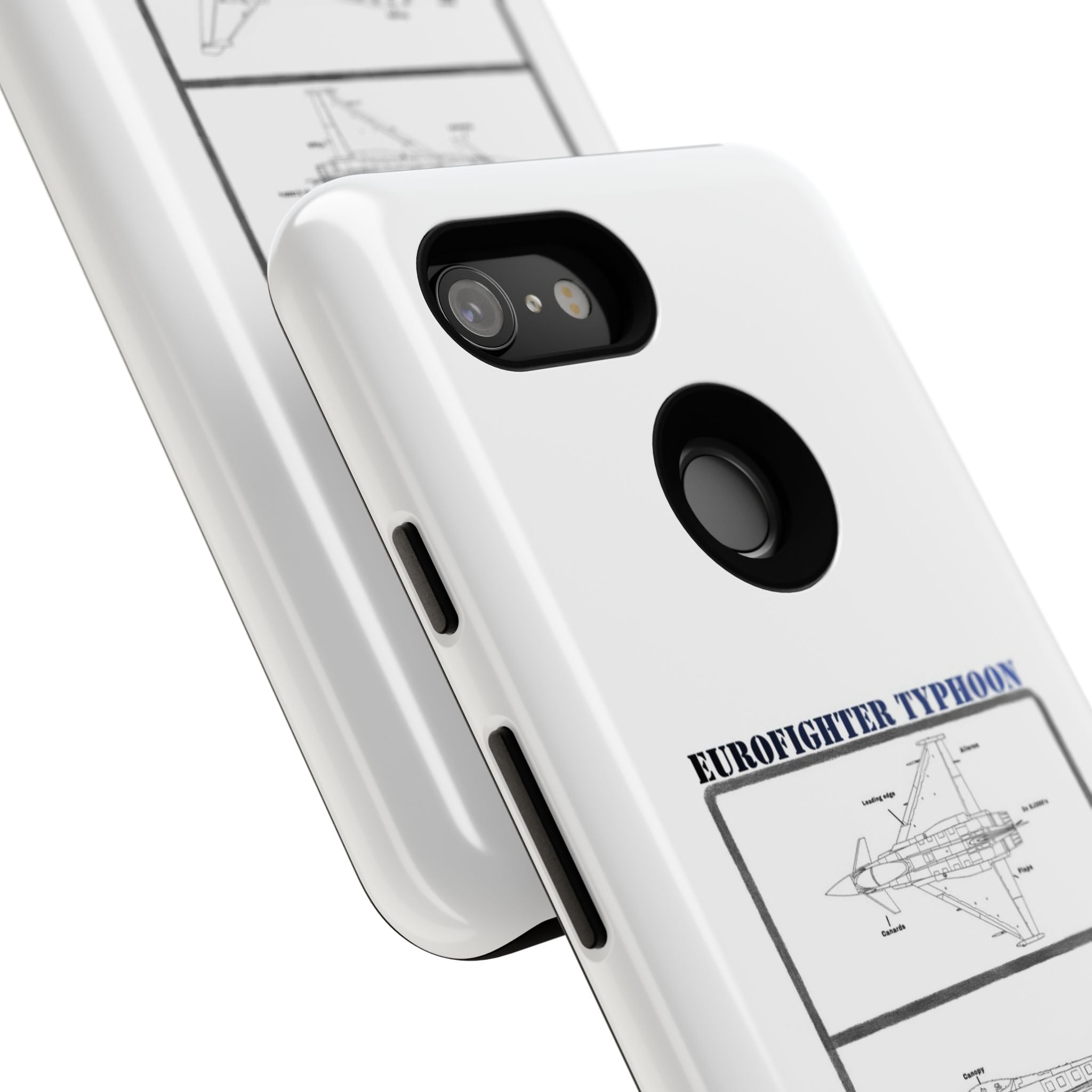Eurofighter typhoon Schematic edition phone case (RAF Colour-Way)