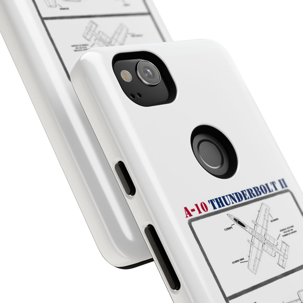 A-10 Thunderbolt Schematic edition phone case (USAF Colour-Way)