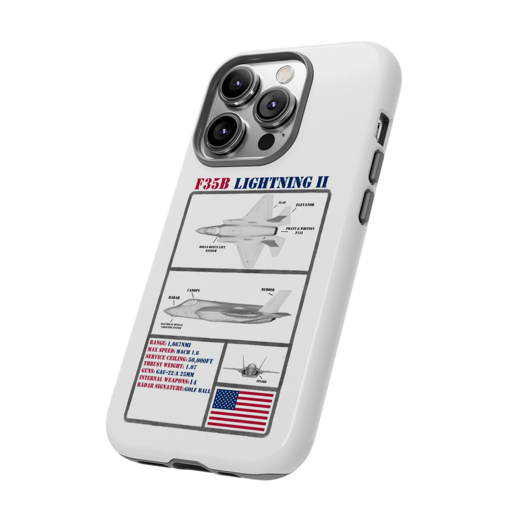 F-35 Lightning II Schematic edition phone case (USAF Colour-Way)