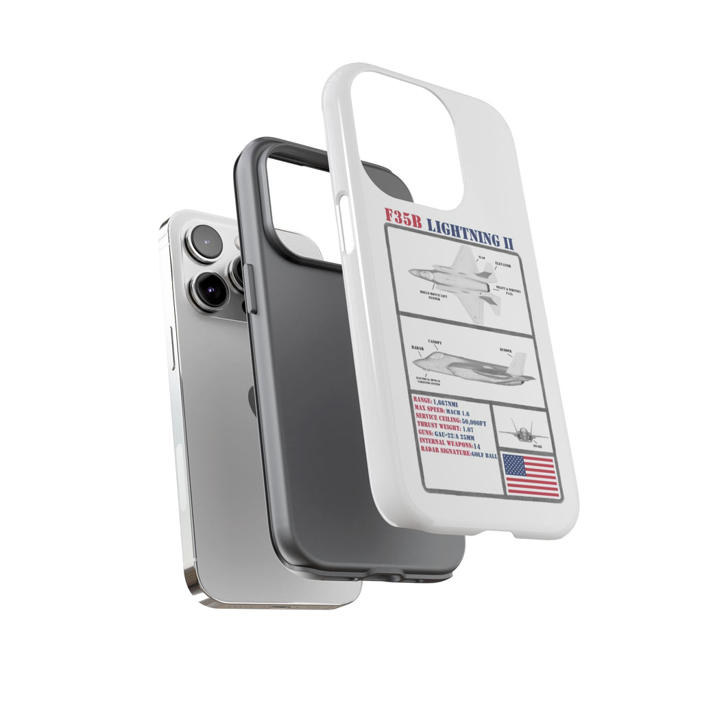 F-35 Lightning II Schematic edition phone case (USAF Colour-Way)