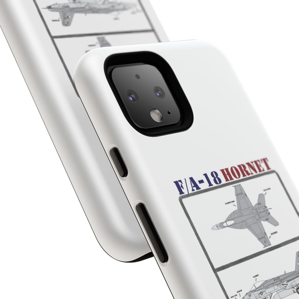 F/A-18 Hornet Schematic edition phone case (USAF Colour-Way)