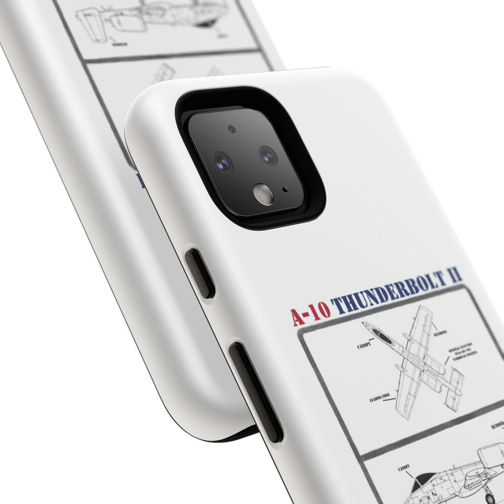 A-10 Thunderbolt Schematic edition phone case (USAF Colour-Way)