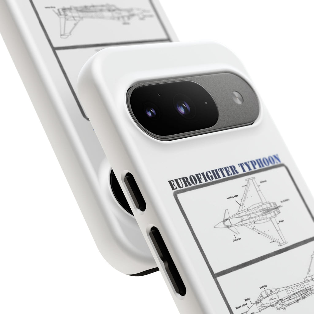 Eurofighter typhoon Schematic edition phone case (RAF Colour-Way)