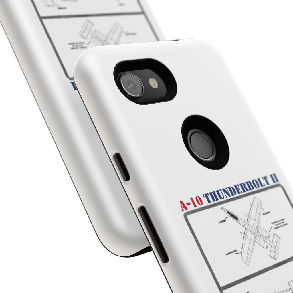 A-10 Thunderbolt Schematic edition phone case (USAF Colour-Way)