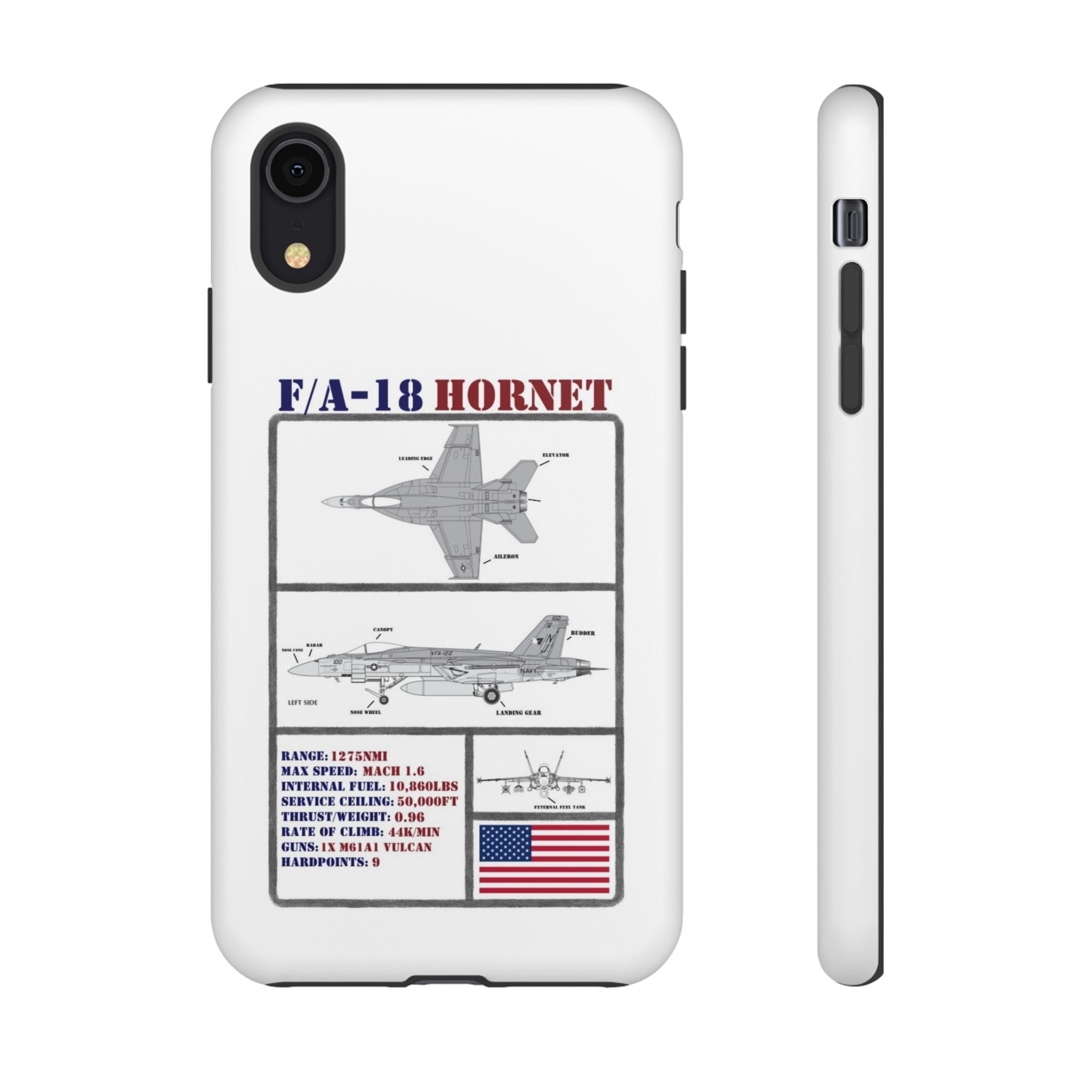 F/A-18 Hornet Schematic edition phone case (USAF Colour-Way)
