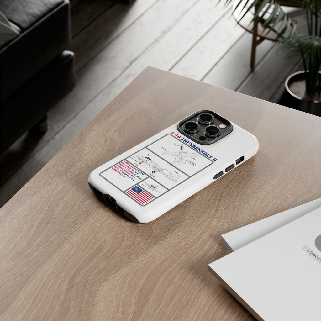 A-10 Thunderbolt Schematic edition phone case (USAF Colour-Way)