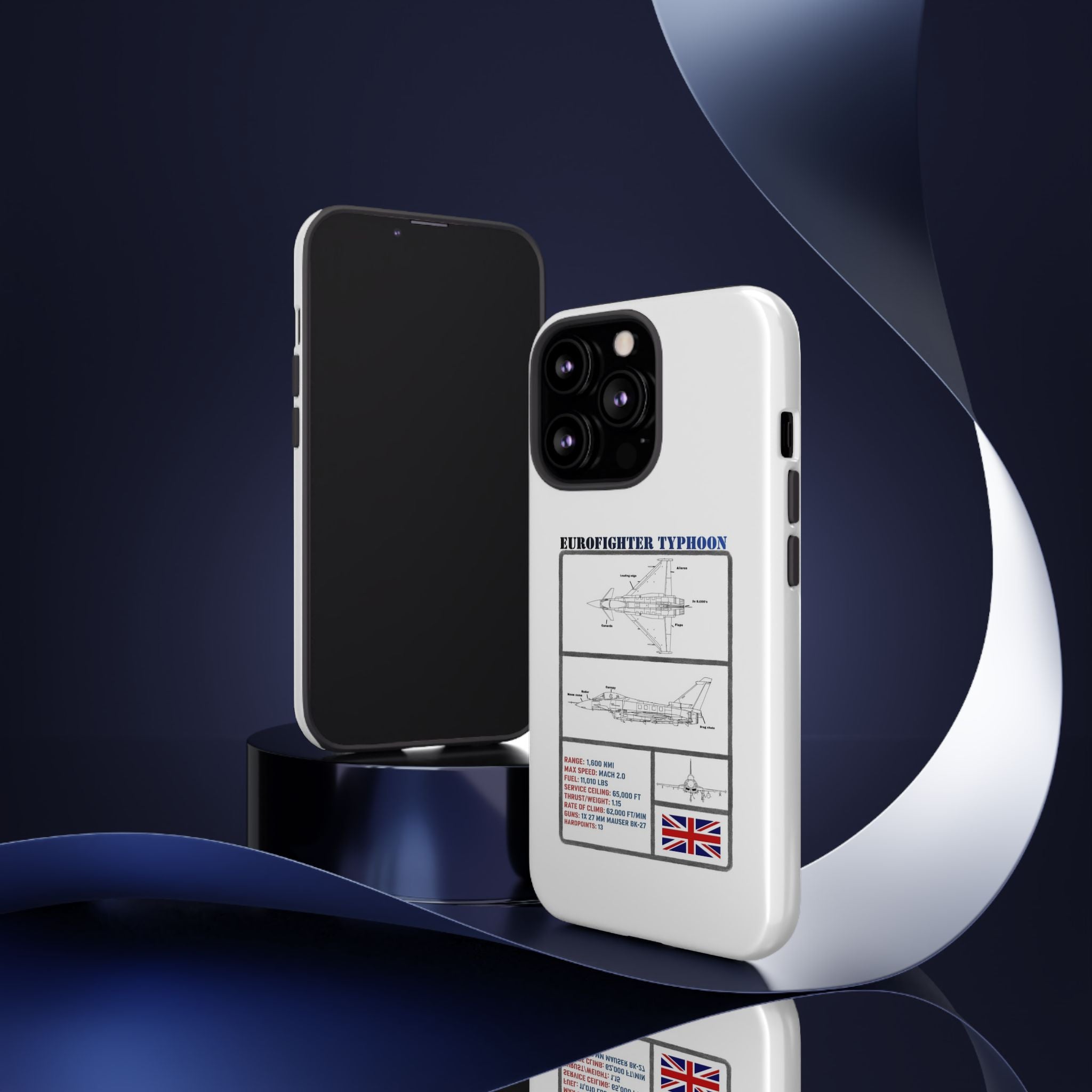 Eurofighter typhoon Schematic edition phone case (RAF Colour-Way)