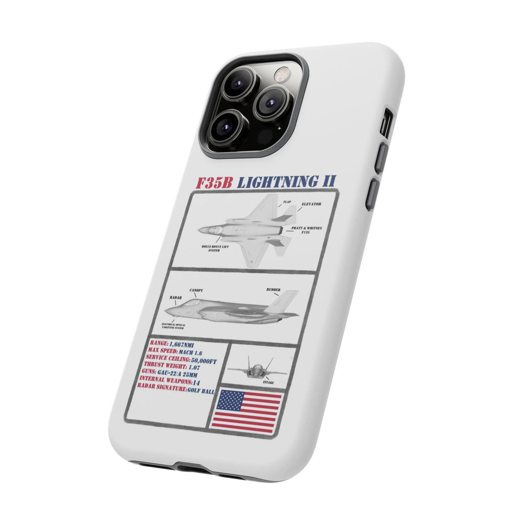 F-35 Lightning II Schematic edition phone case (USAF Colour-Way)