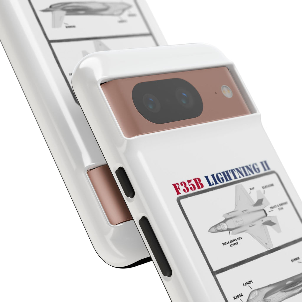 F-35 Lightning II Schematic edition phone case (USAF Colour-Way)