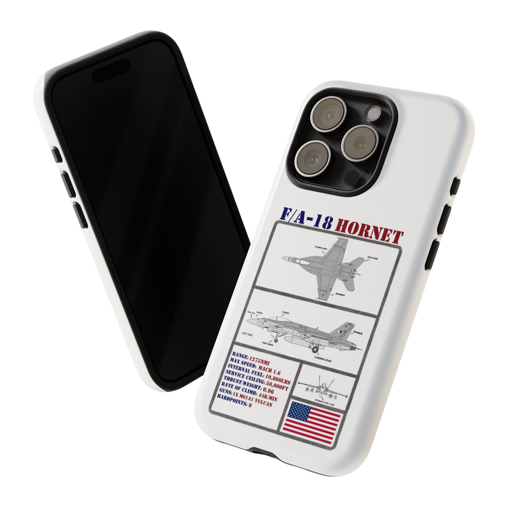 F/A-18 Hornet Schematic edition phone case (USAF Colour-Way)