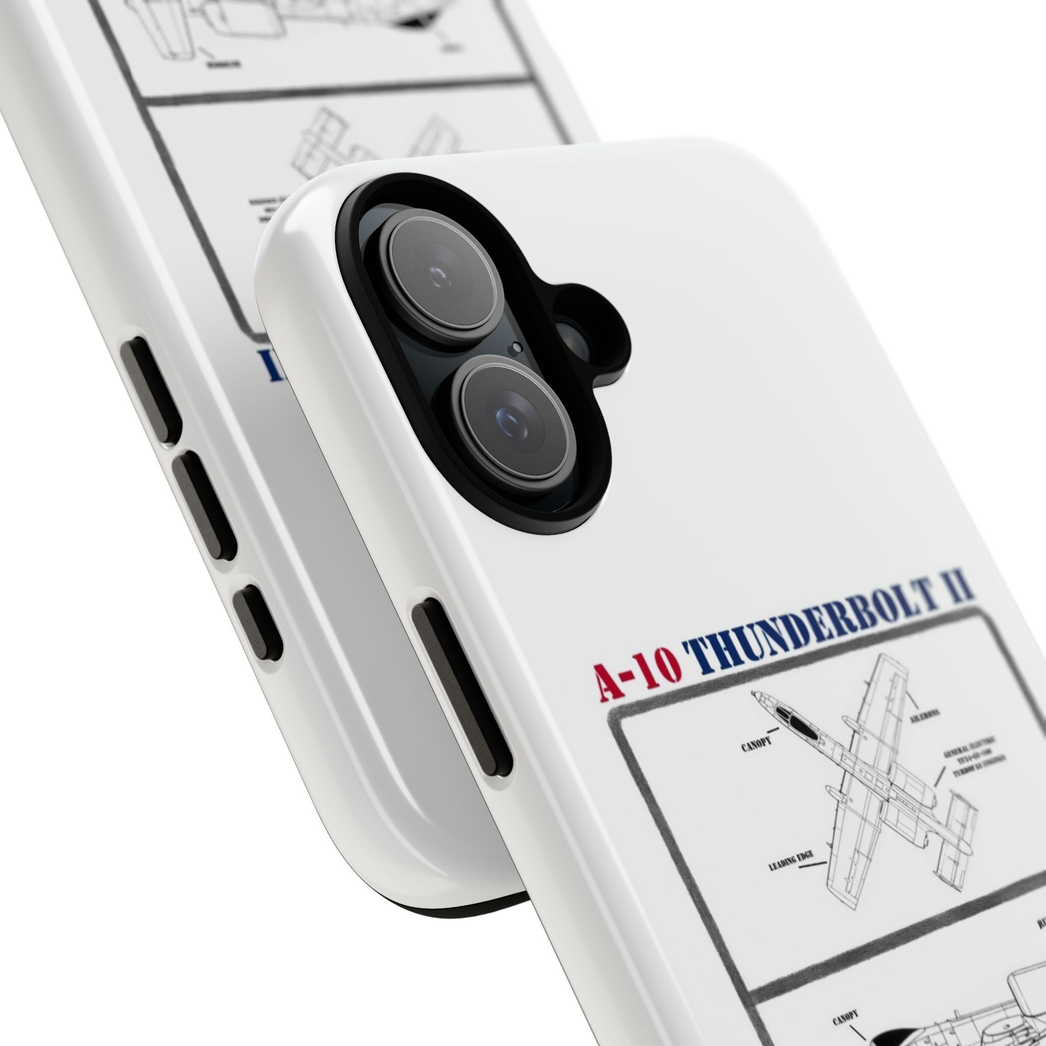 A-10 Thunderbolt Schematic edition phone case (USAF Colour-Way)