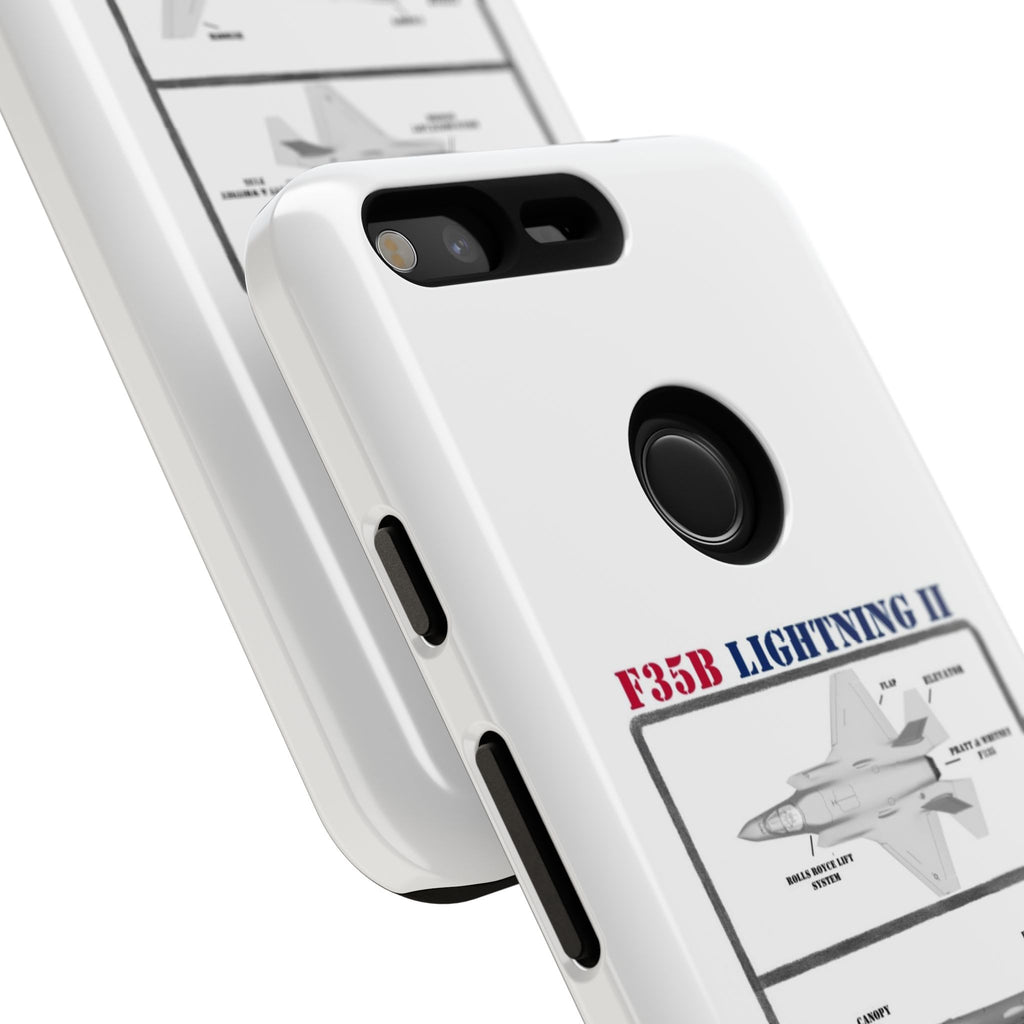 F-35 Lightning II Schematic edition phone case (USAF Colour-Way)
