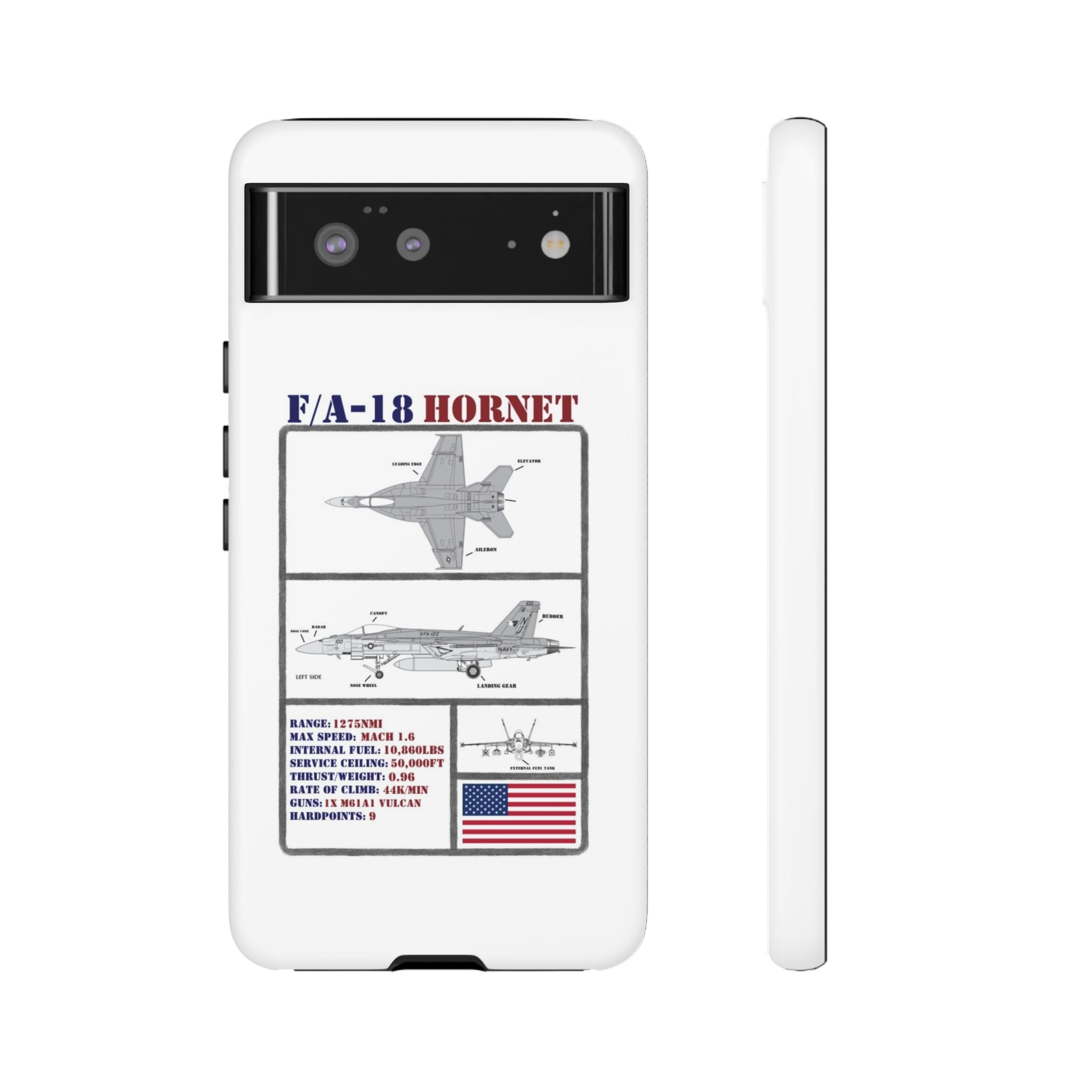 F/A-18 Hornet Schematic edition phone case (USAF Colour-Way)