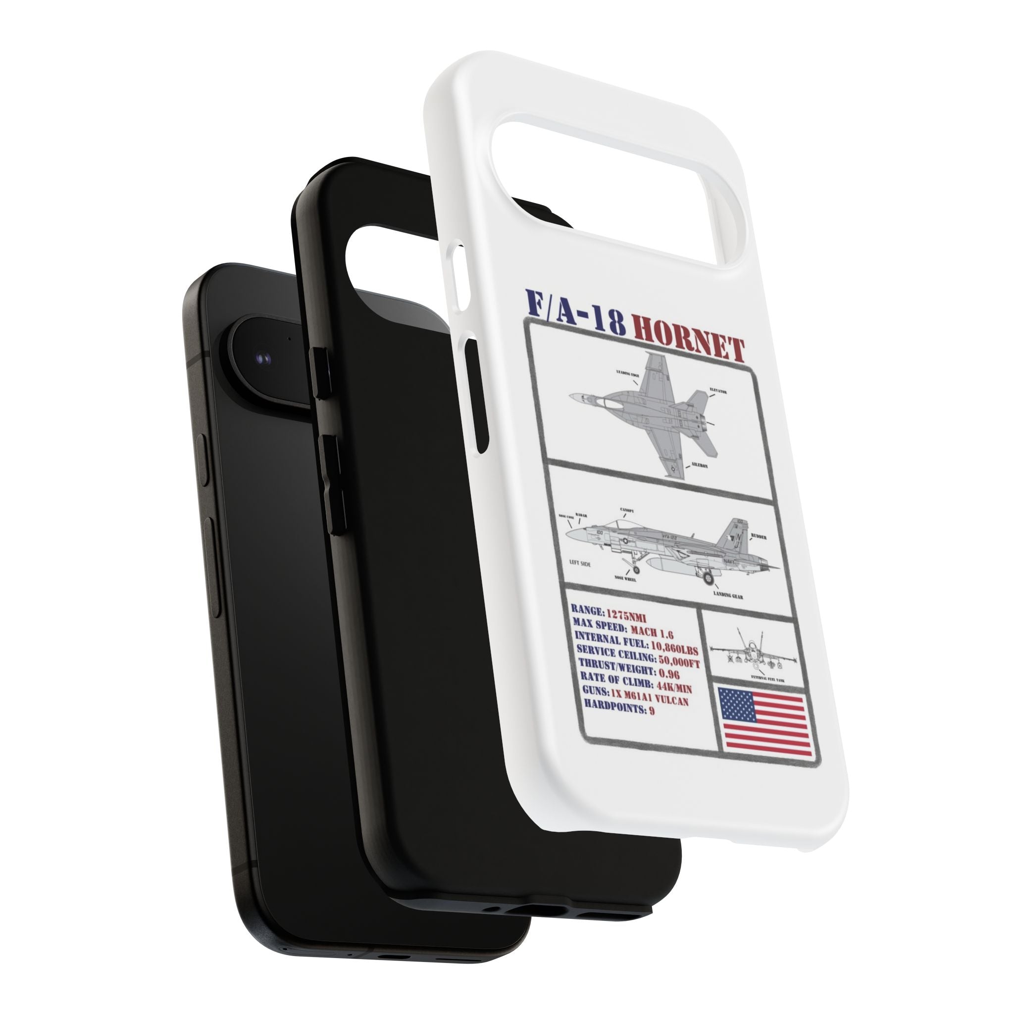 F/A-18 Hornet Schematic edition phone case (USAF Colour-Way)
