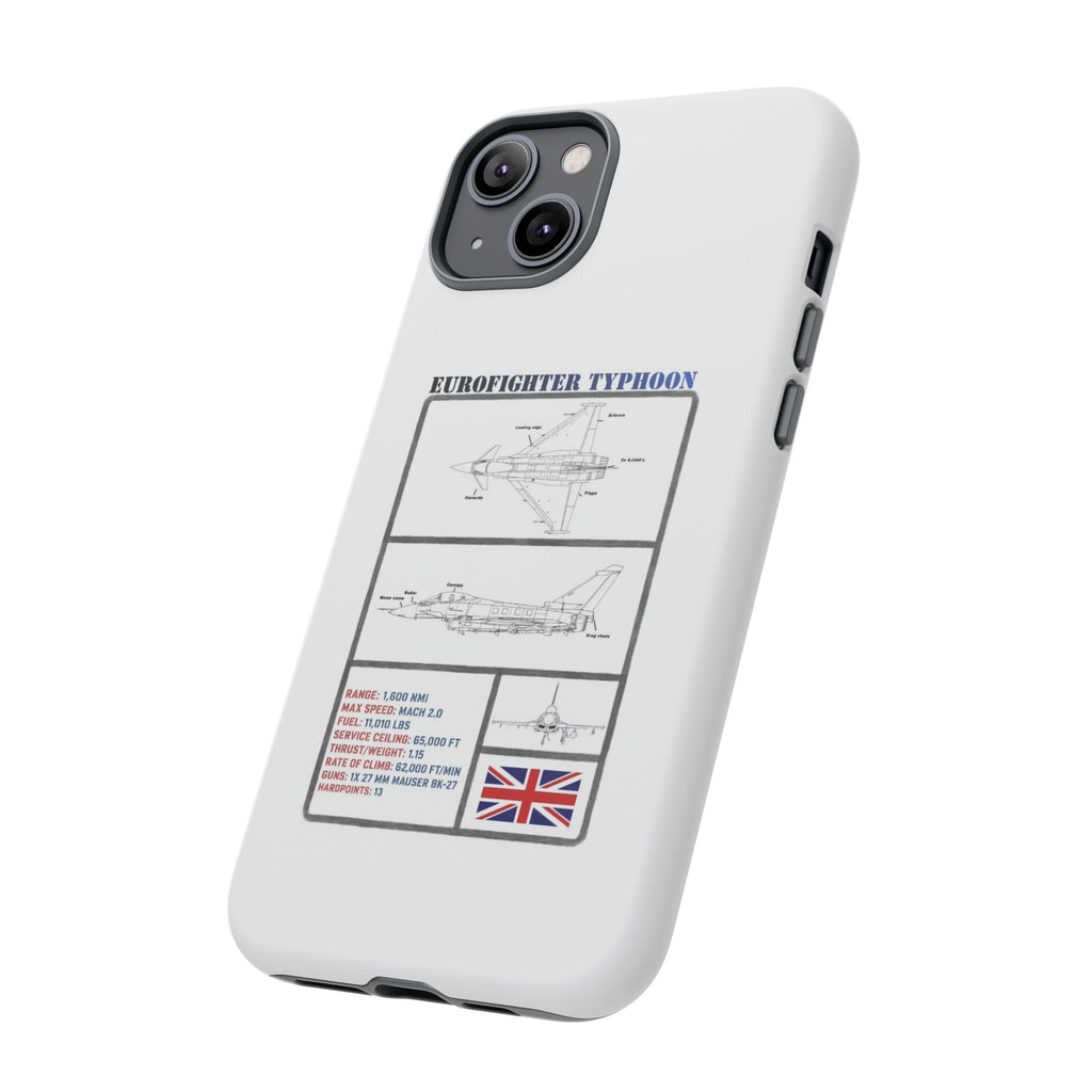 Eurofighter typhoon Schematic edition phone case (RAF Colour-Way)