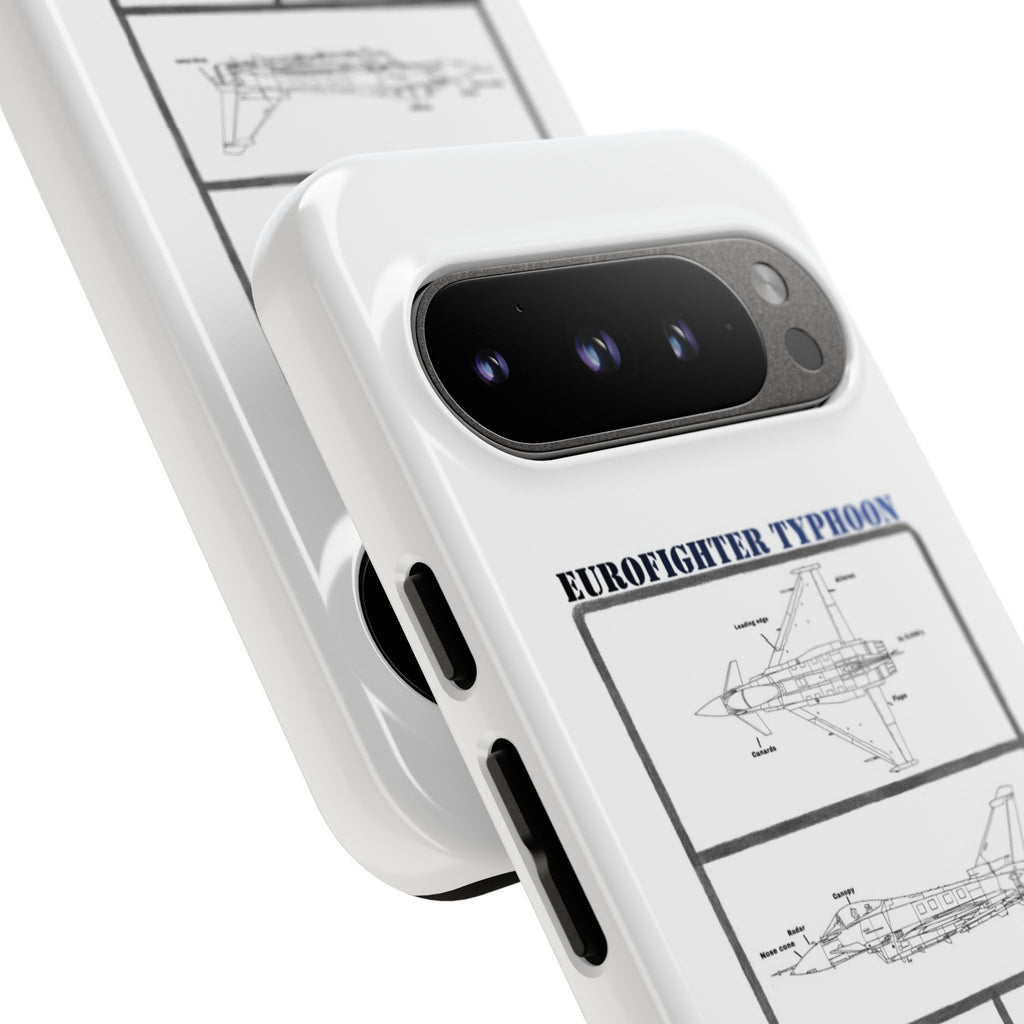 Eurofighter typhoon Schematic edition phone case (RAF Colour-Way)
