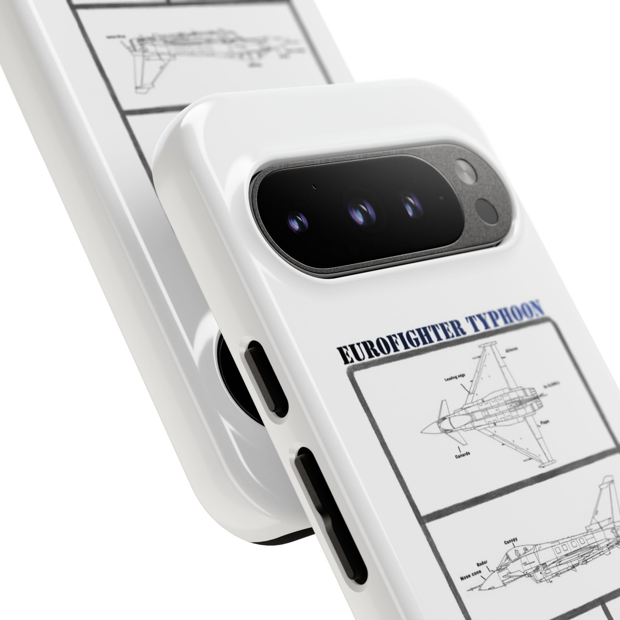 Eurofighter typhoon Schematic edition phone case (RAF Colour-Way)