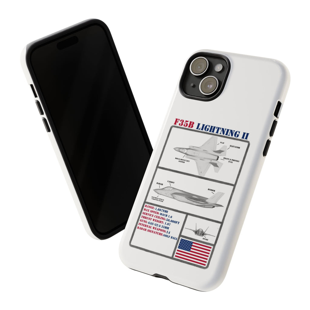 F-35 Lightning II Schematic edition phone case (USAF Colour-Way)