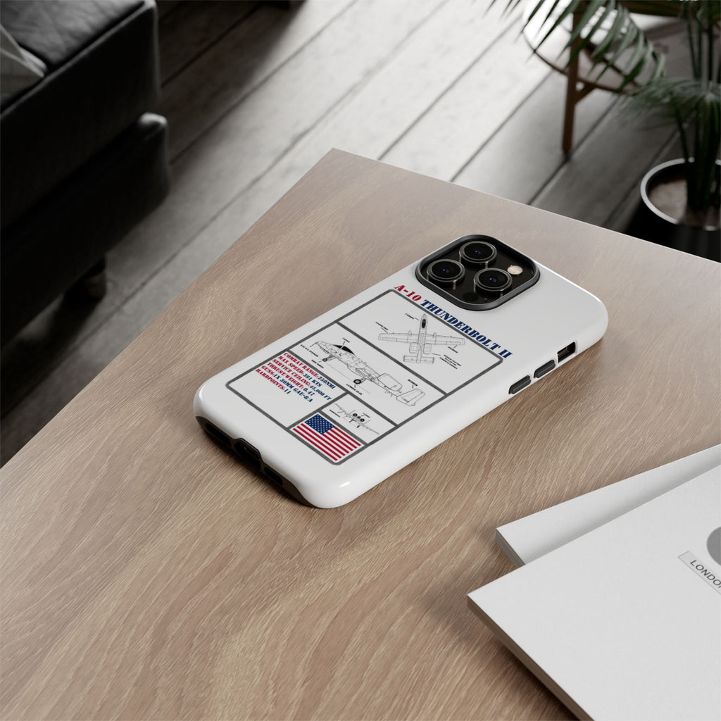 A-10 Thunderbolt Schematic edition phone case (USAF Colour-Way)