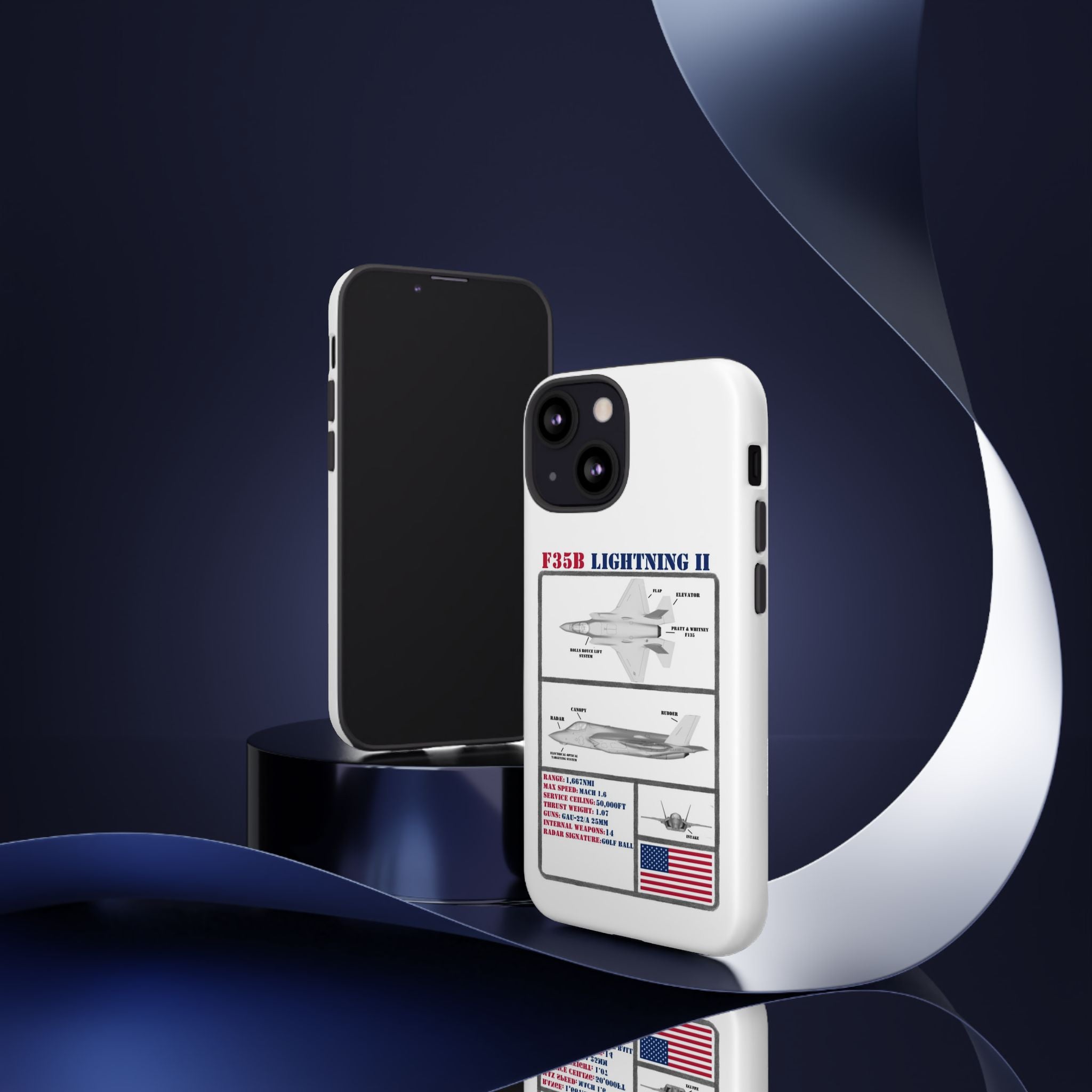 F-35 Lightning II Schematic edition phone case (USAF Colour-Way)