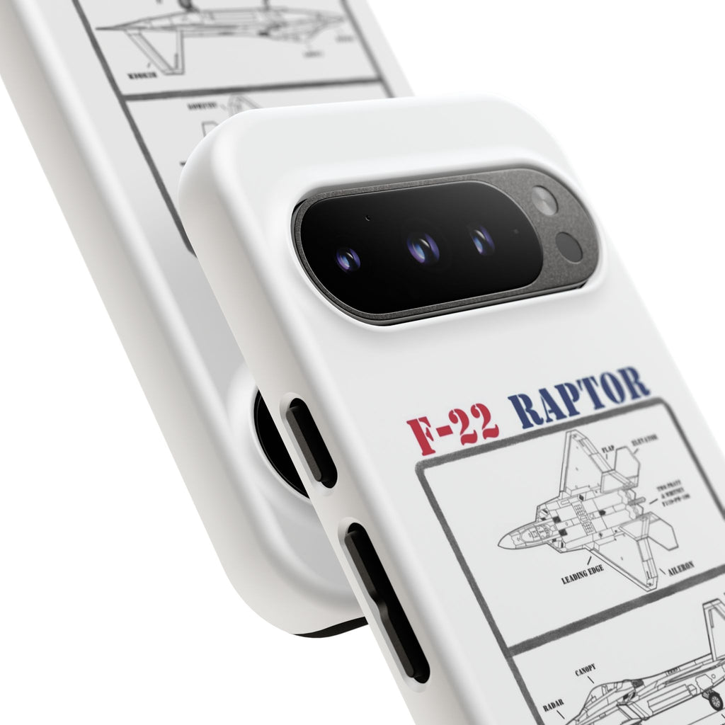 F-22 Raptor Schematic edition phone case (USAF Colour-Way)