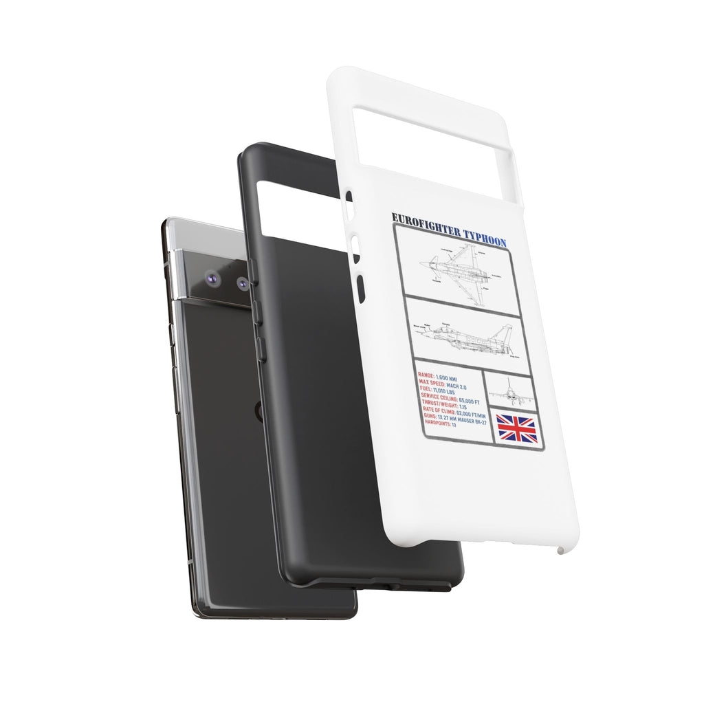Eurofighter typhoon Schematic edition phone case (RAF Colour-Way)