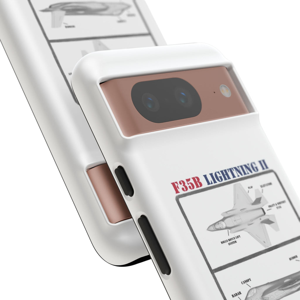 F-35 Lightning II Schematic edition phone case (USAF Colour-Way)