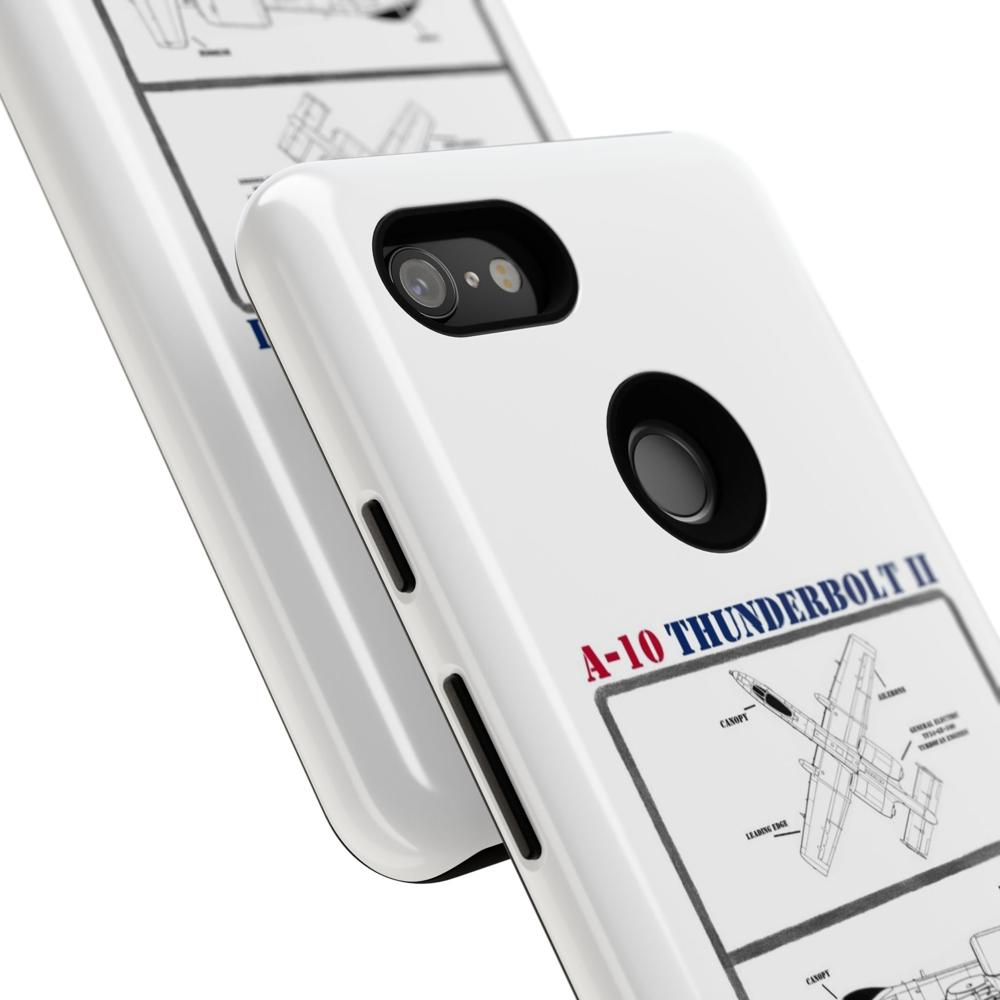 A-10 Thunderbolt Schematic edition phone case (USAF Colour-Way)