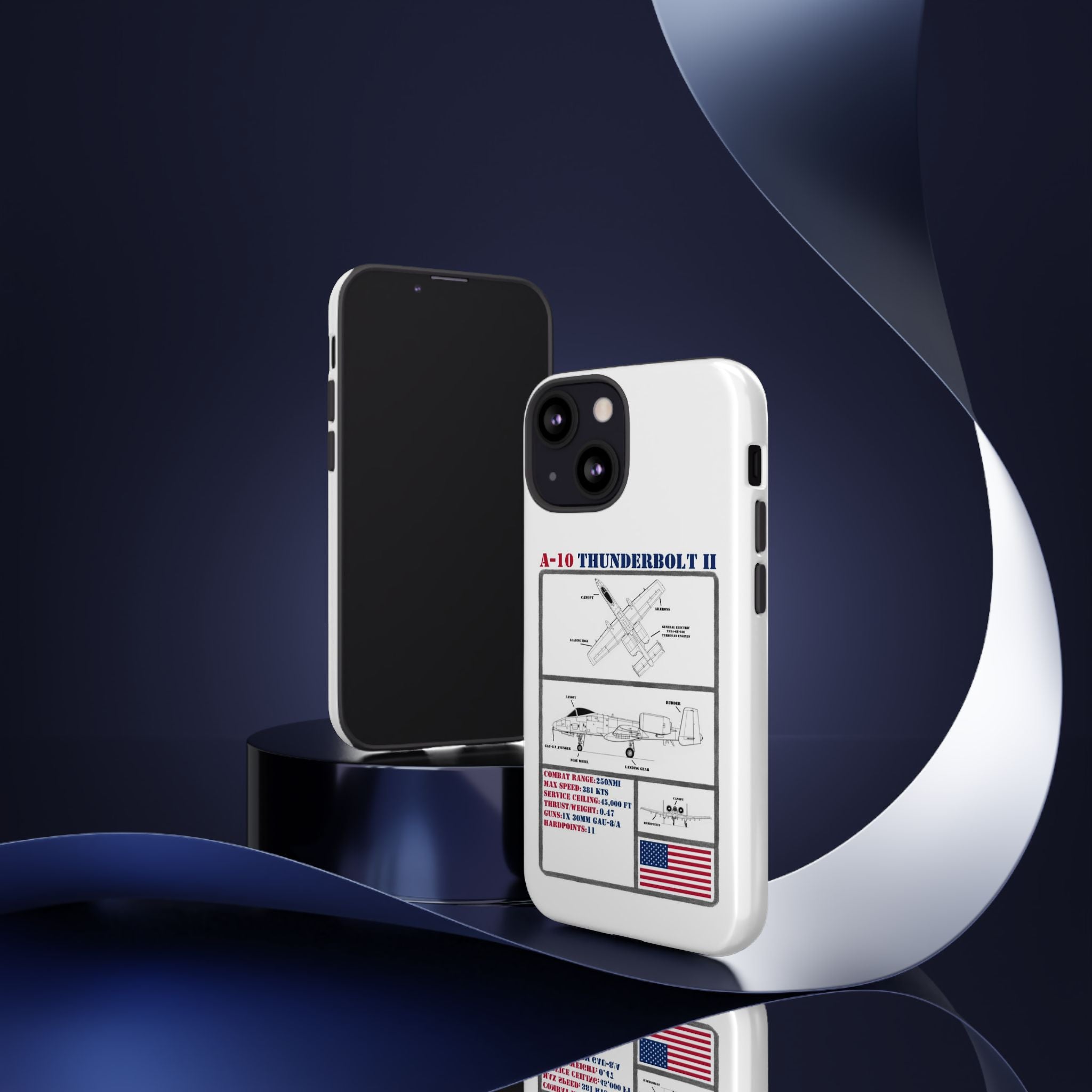 A-10 Thunderbolt Schematic edition phone case (USAF Colour-Way)