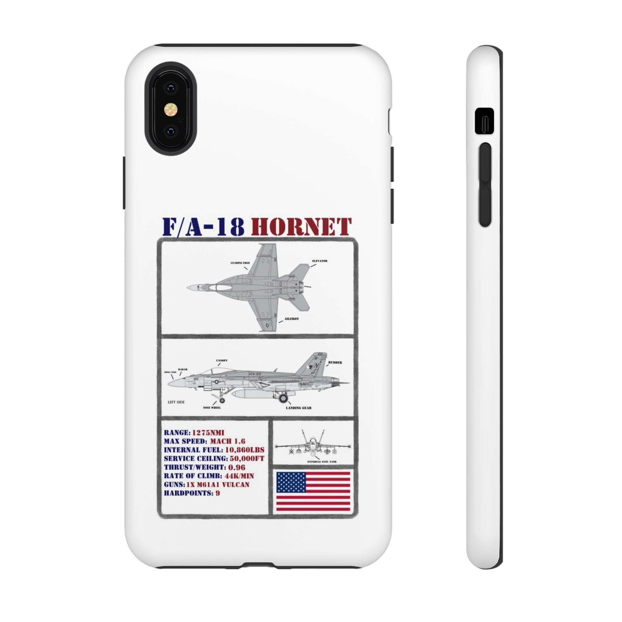 F/A-18 Hornet Schematic edition phone case (USAF Colour-Way)