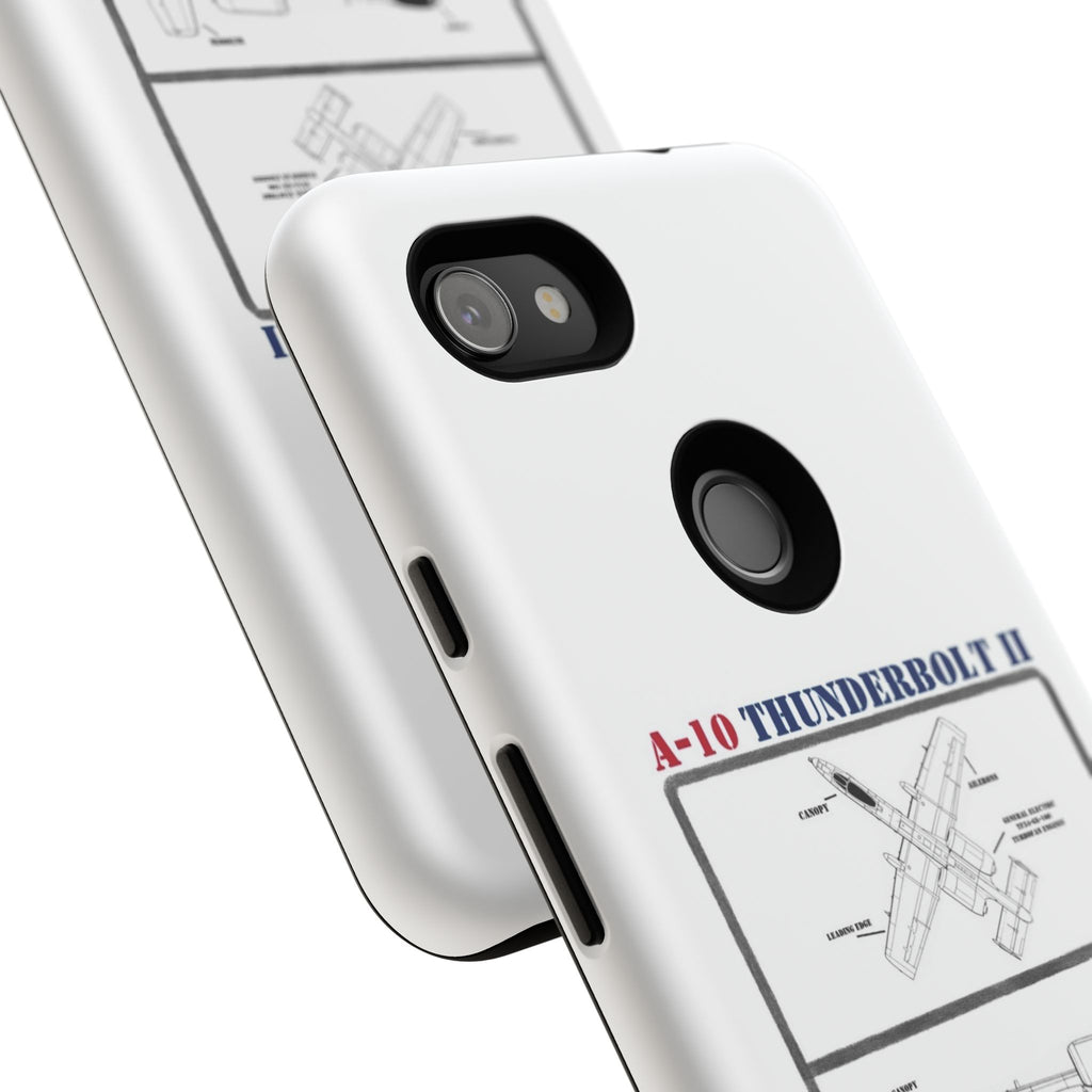 A-10 Thunderbolt Schematic edition phone case (USAF Colour-Way)