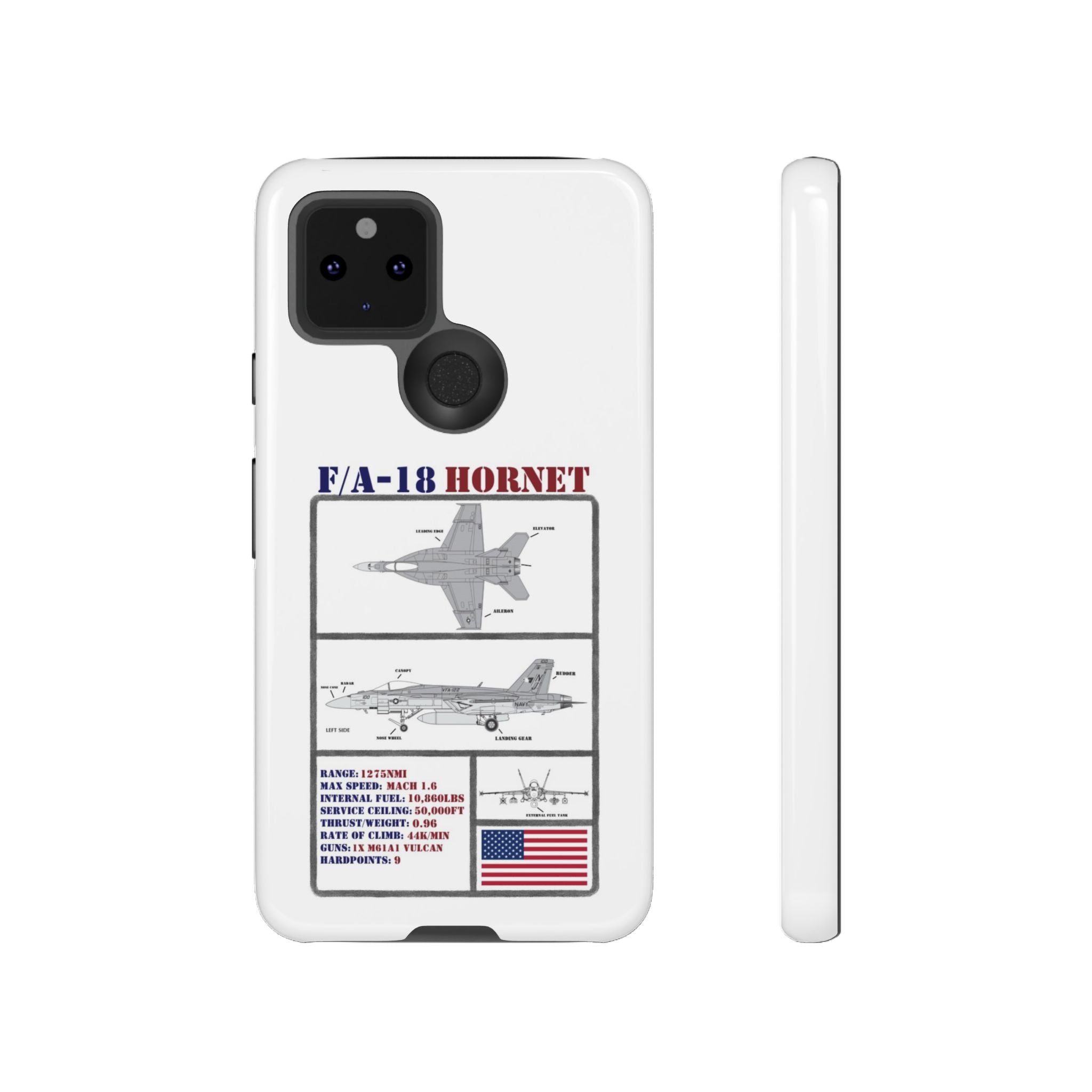 F/A-18 Hornet Schematic edition phone case (USAF Colour-Way)