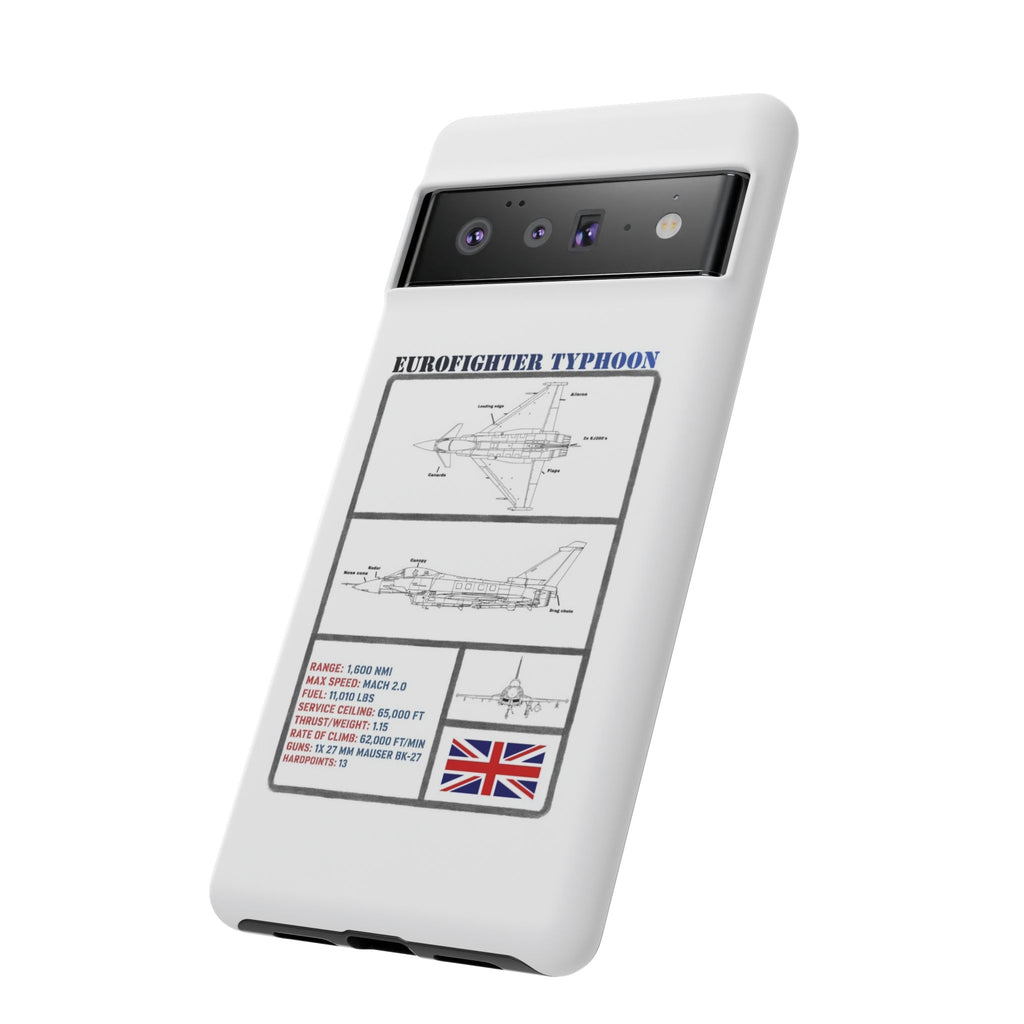 Eurofighter typhoon Schematic edition phone case (RAF Colour-Way)