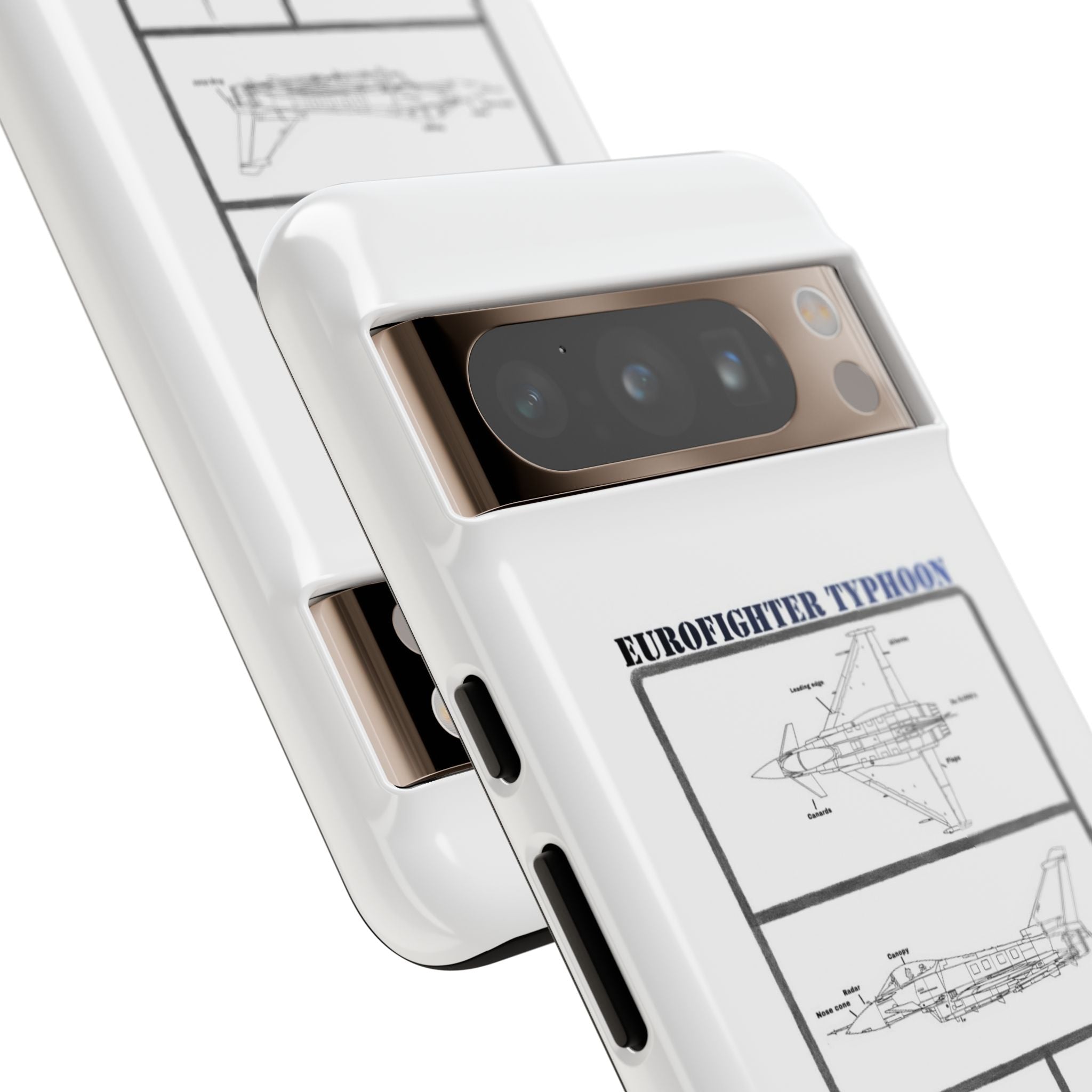 Eurofighter typhoon Schematic edition phone case (RAF Colour-Way)