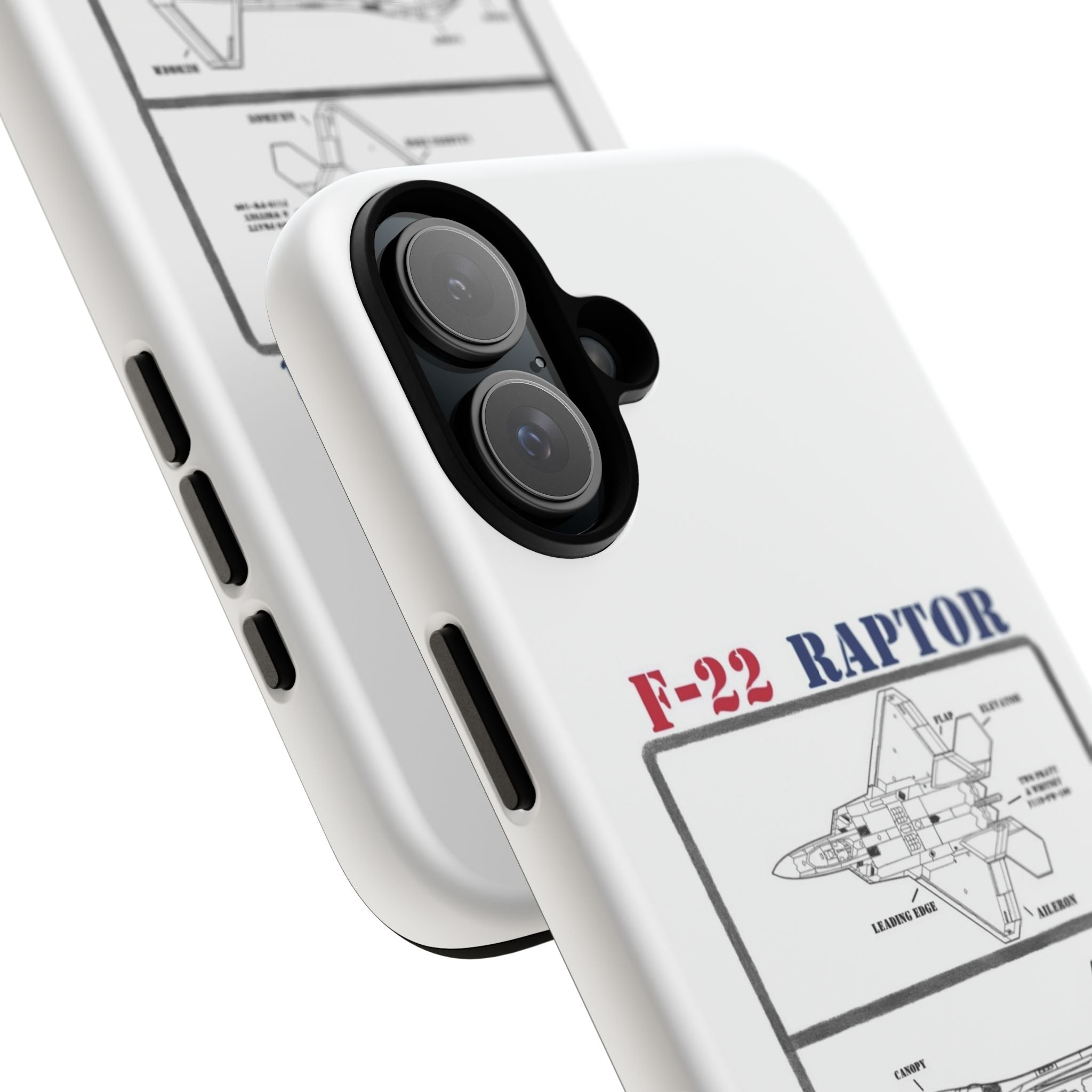 F-22 Raptor Schematic edition phone case (USAF Colour-Way)