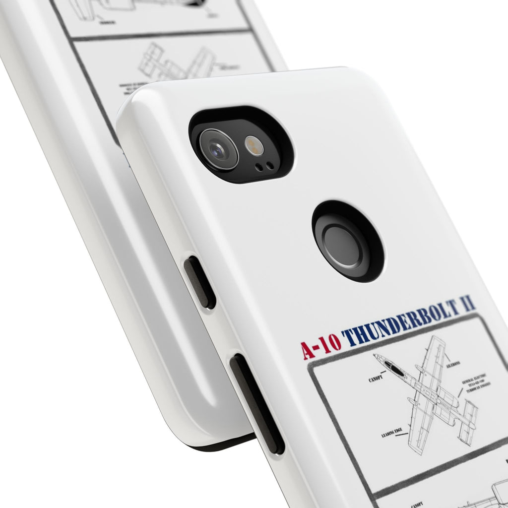 A-10 Thunderbolt Schematic edition phone case (USAF Colour-Way)