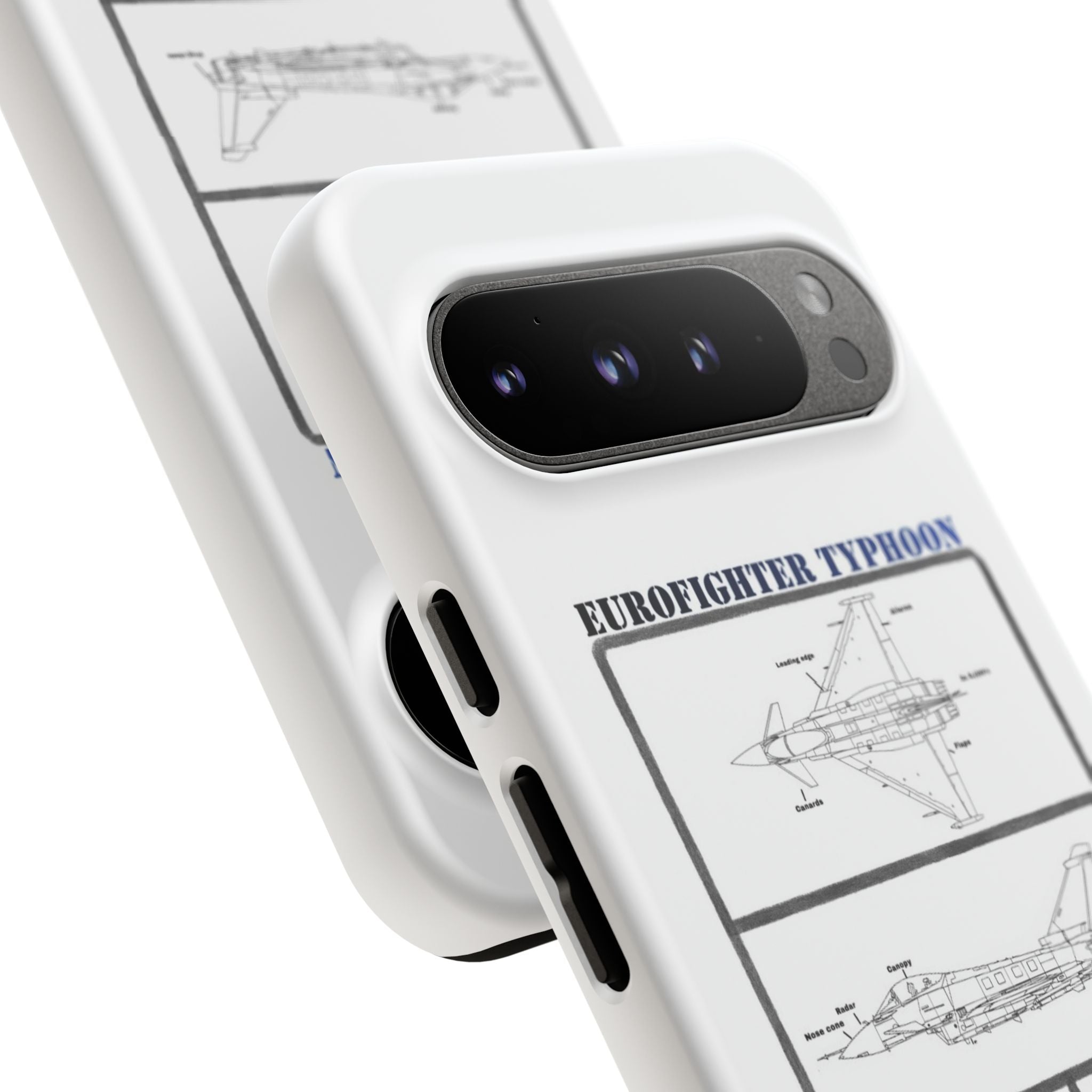 Eurofighter typhoon Schematic edition phone case (RAF Colour-Way)