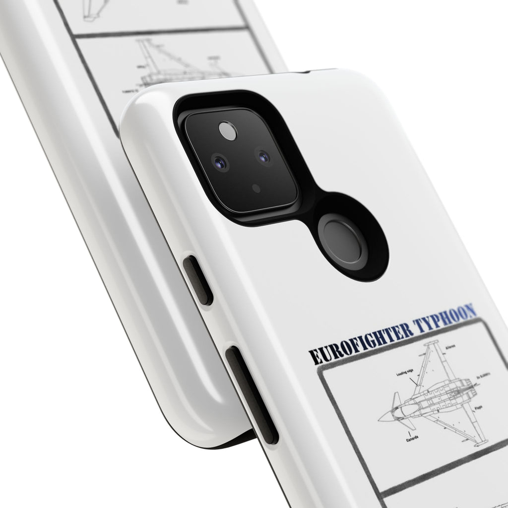 Eurofighter typhoon Schematic edition phone case (RAF Colour-Way)