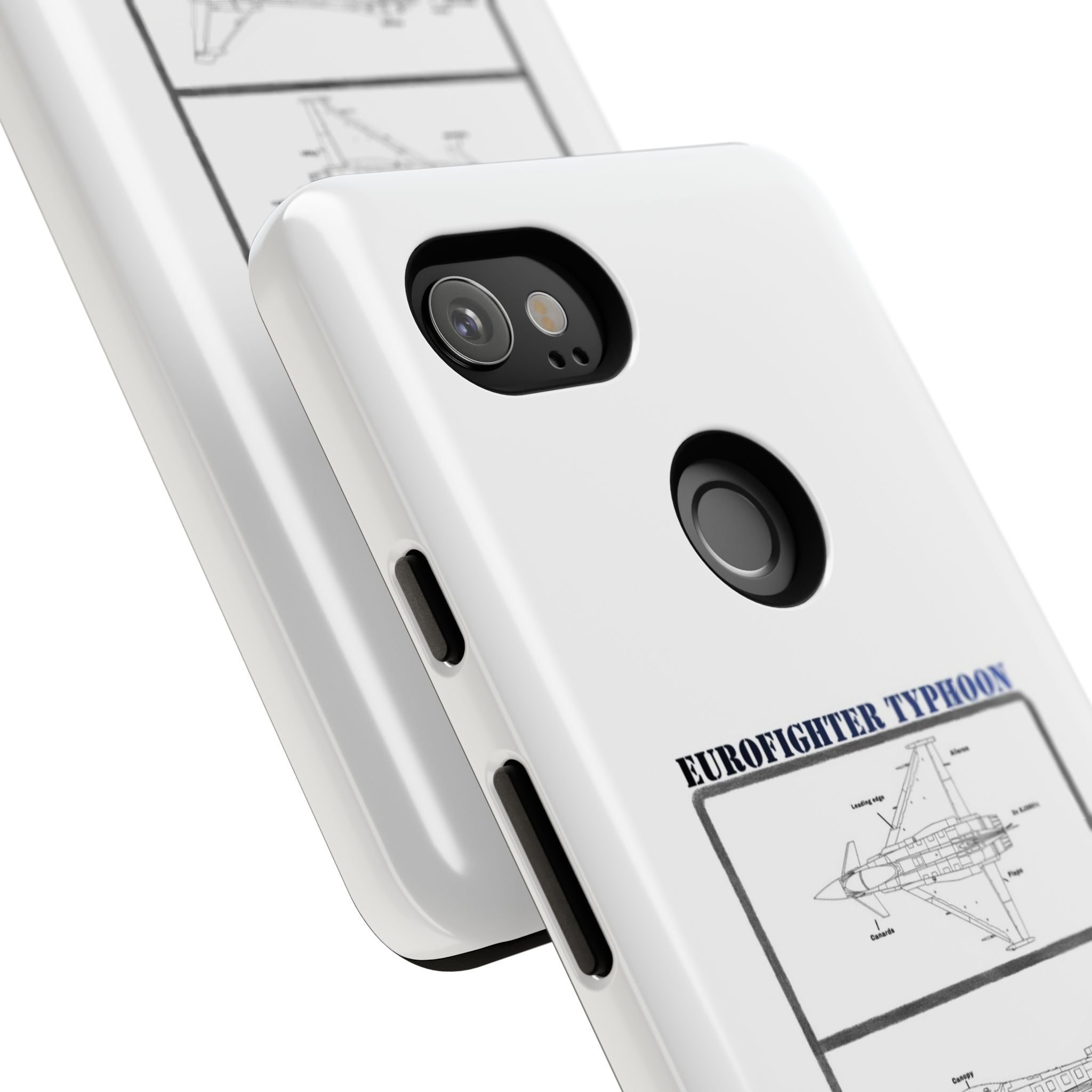 Eurofighter typhoon Schematic edition phone case (RAF Colour-Way)