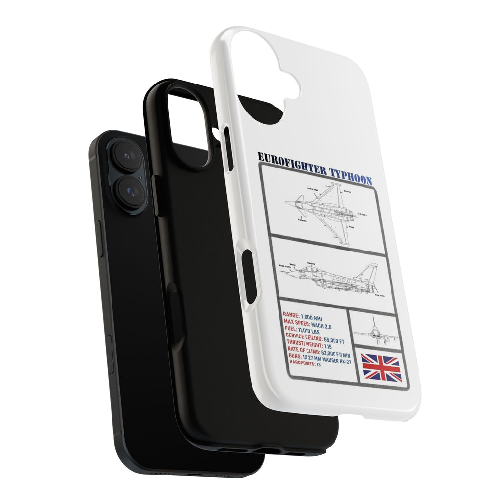 Eurofighter typhoon Schematic edition phone case (RAF Colour-Way)