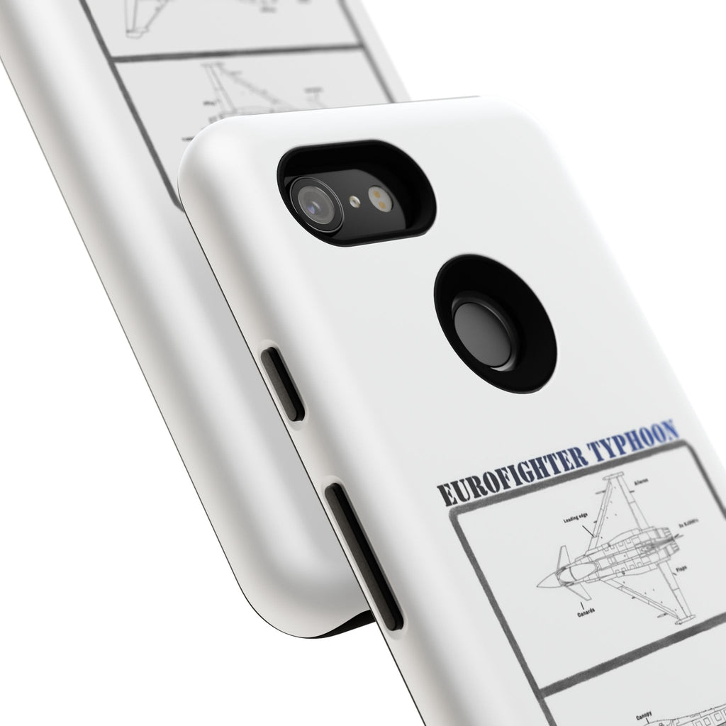 Eurofighter typhoon Schematic edition phone case (RAF Colour-Way)