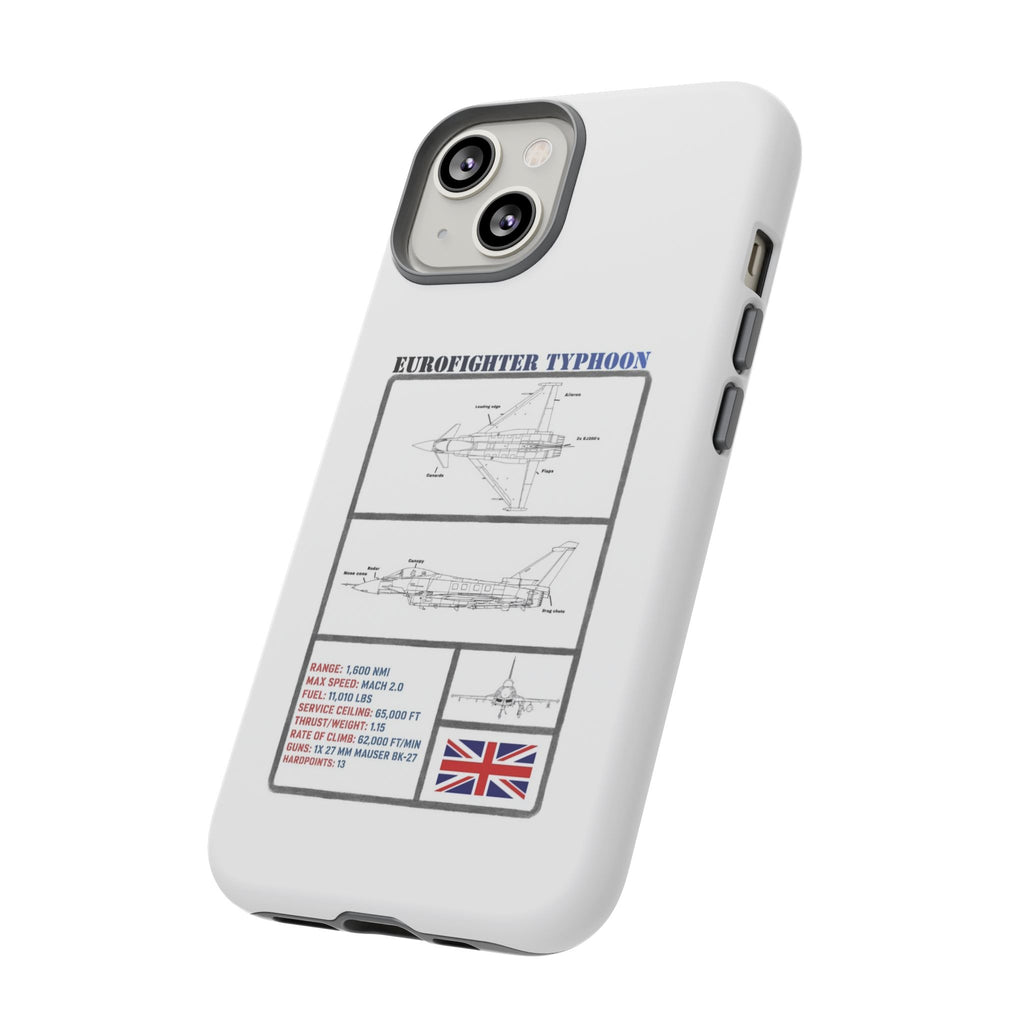 Eurofighter typhoon Schematic edition phone case (RAF Colour-Way)
