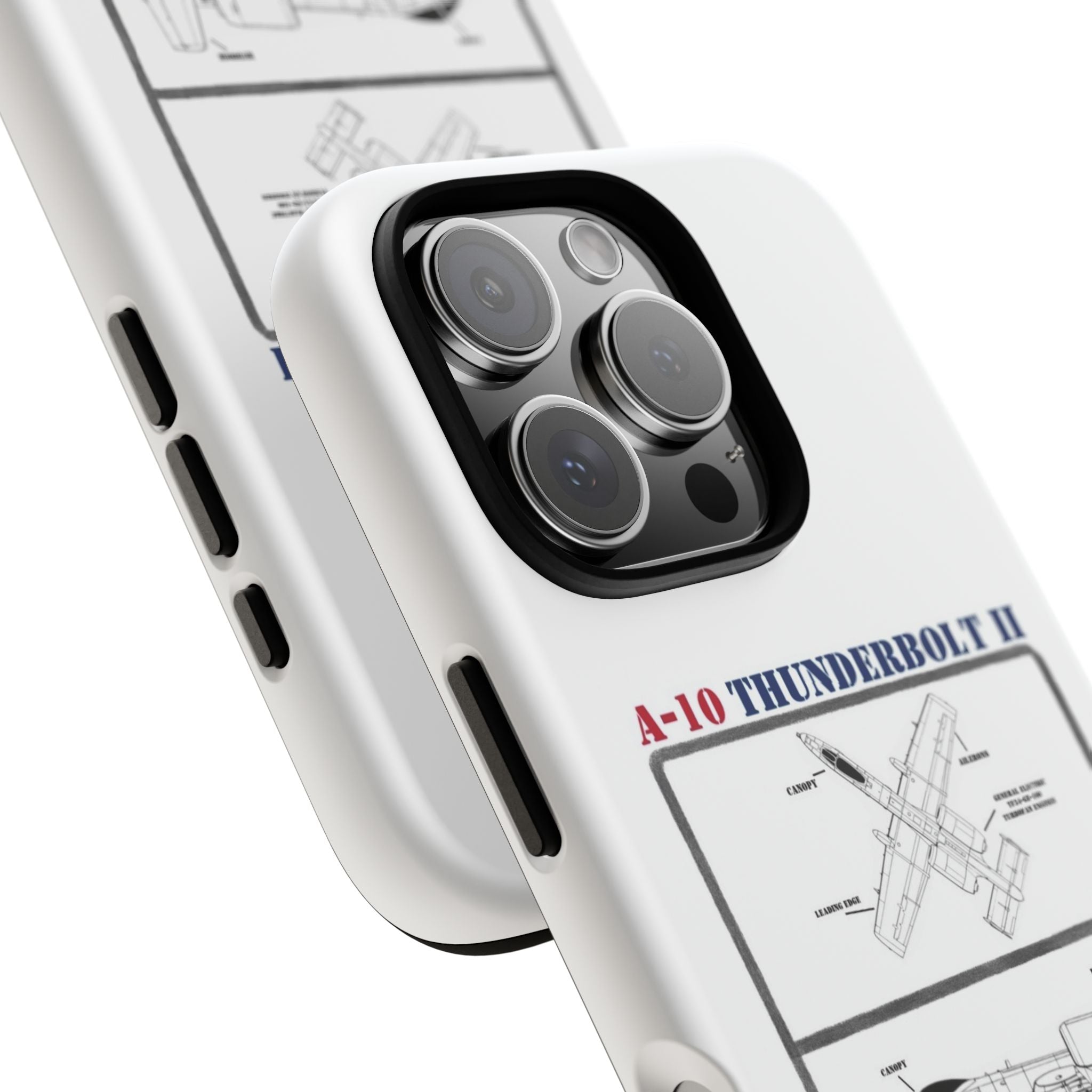 A-10 Thunderbolt Schematic edition phone case (USAF Colour-Way)
