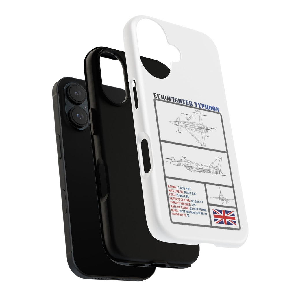 Eurofighter typhoon Schematic edition phone case (RAF Colour-Way)