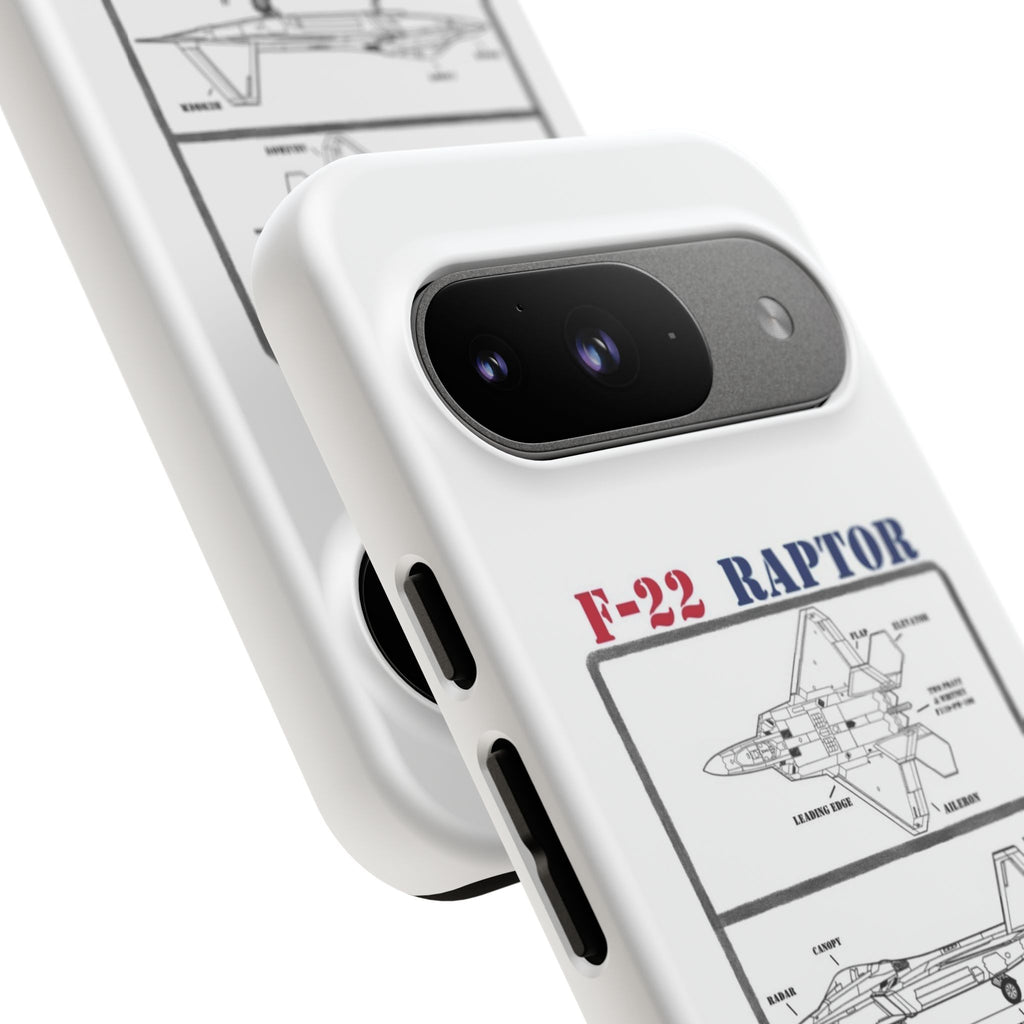 F-22 Raptor Schematic edition phone case (USAF Colour-Way)