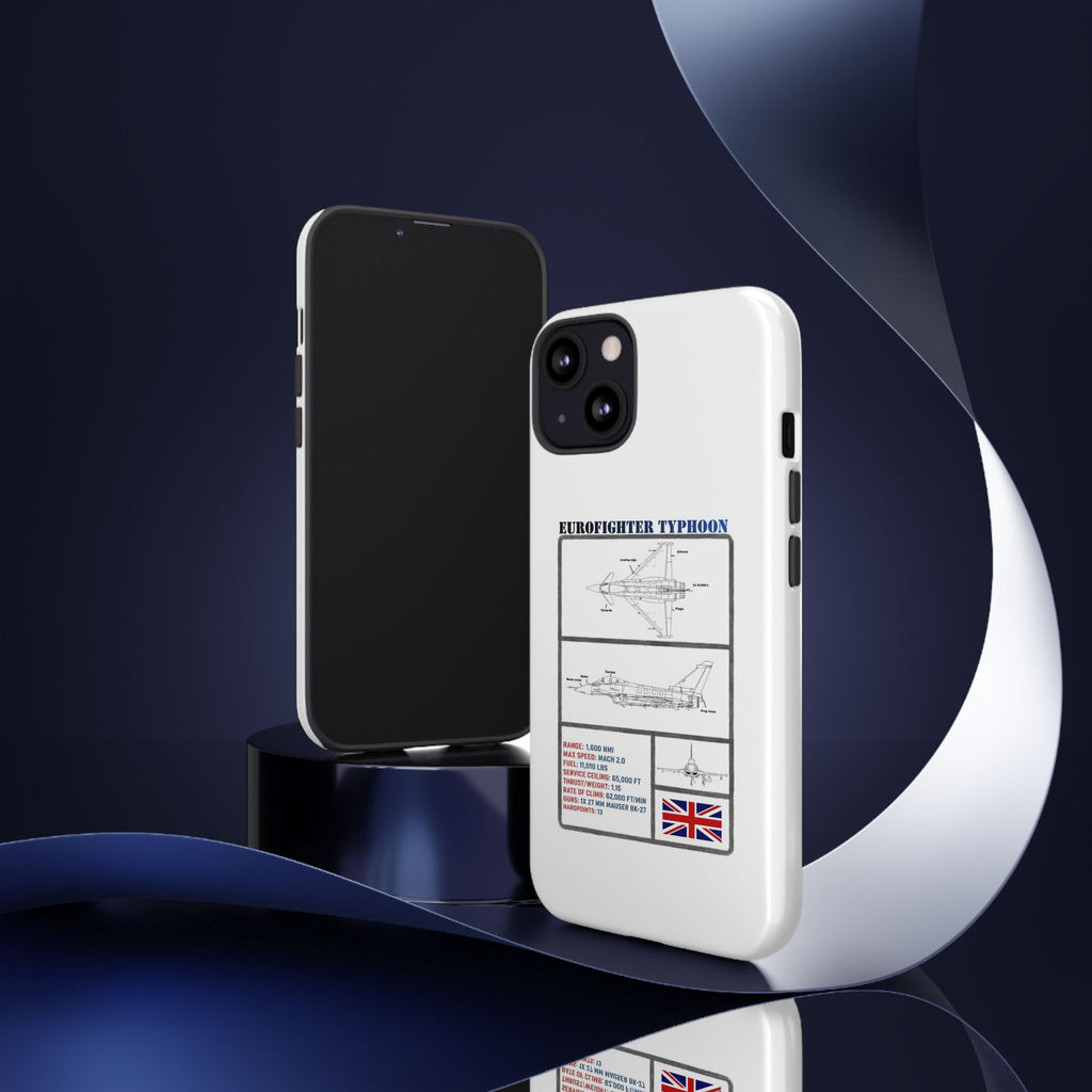 Eurofighter typhoon Schematic edition phone case (RAF Colour-Way)