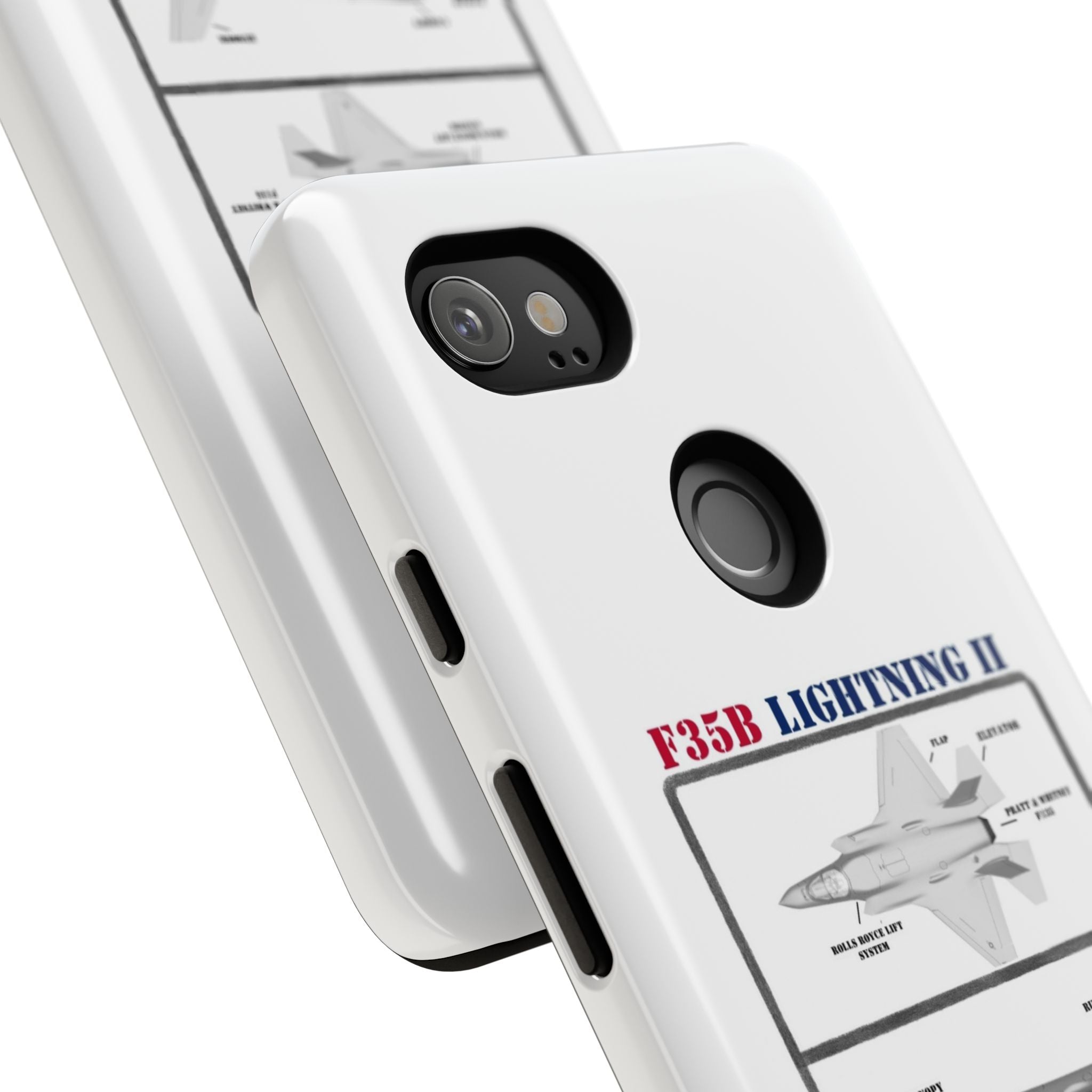 F-35 Lightning II Schematic edition phone case (USAF Colour-Way)