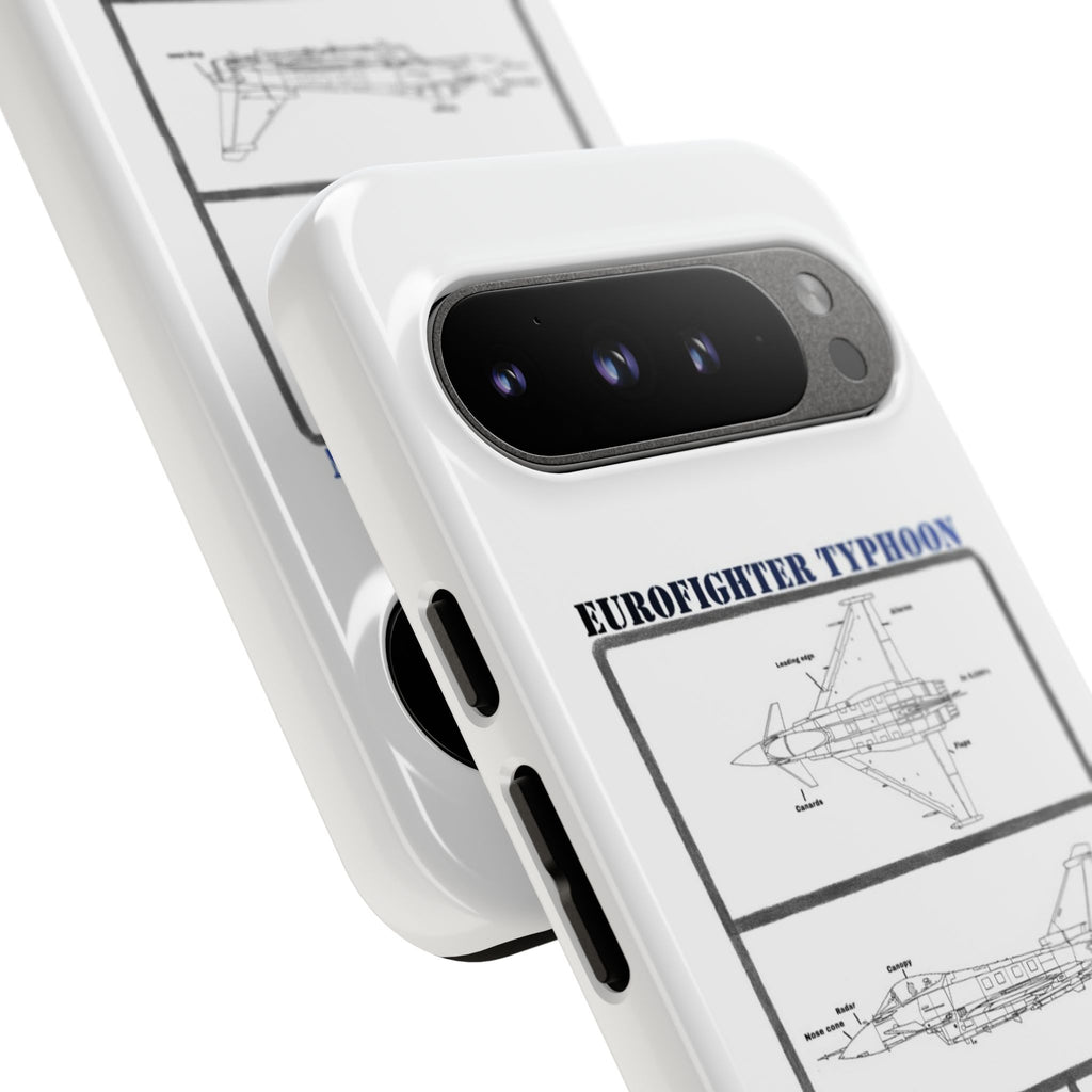 Eurofighter typhoon Schematic edition phone case (RAF Colour-Way)