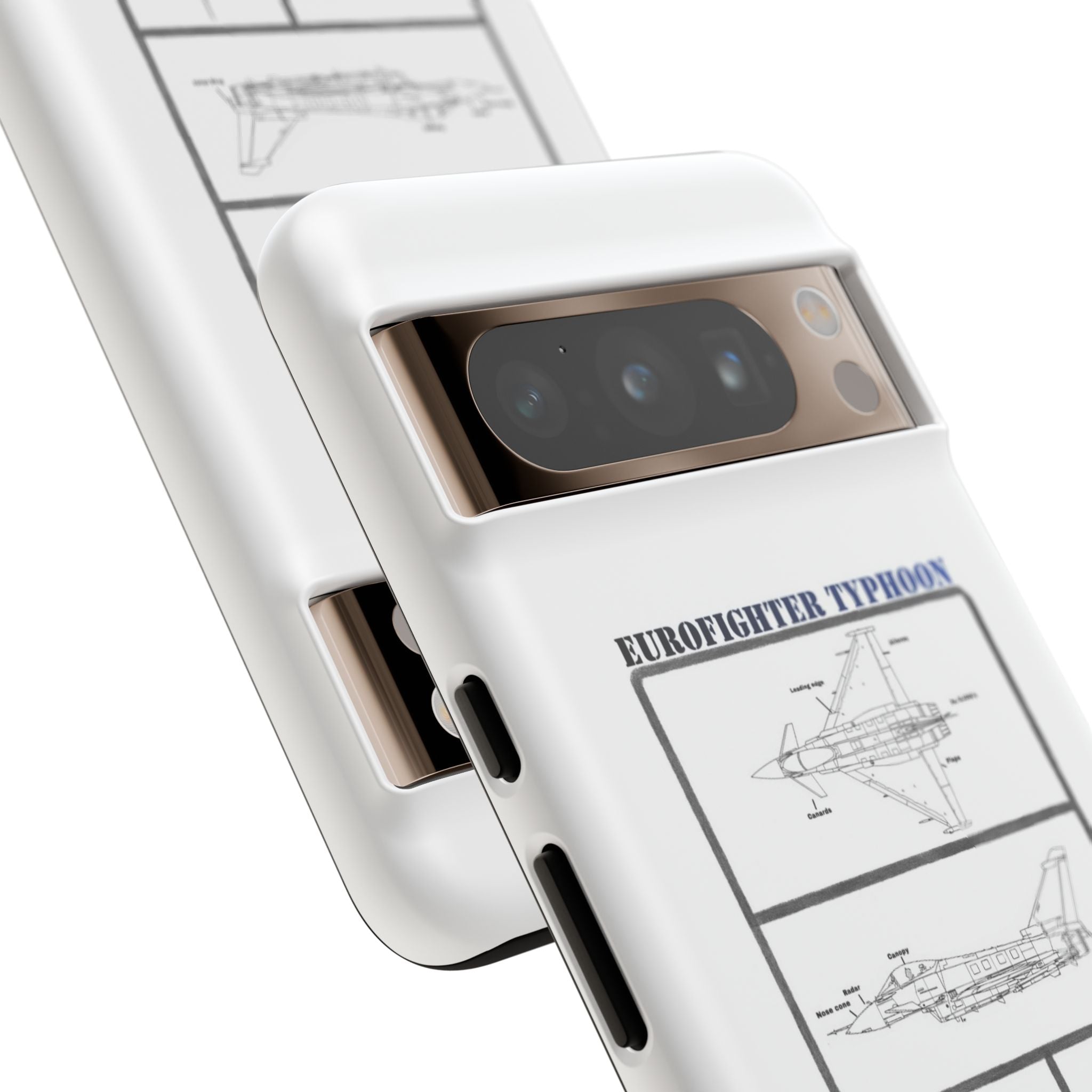 Eurofighter typhoon Schematic edition phone case (RAF Colour-Way)