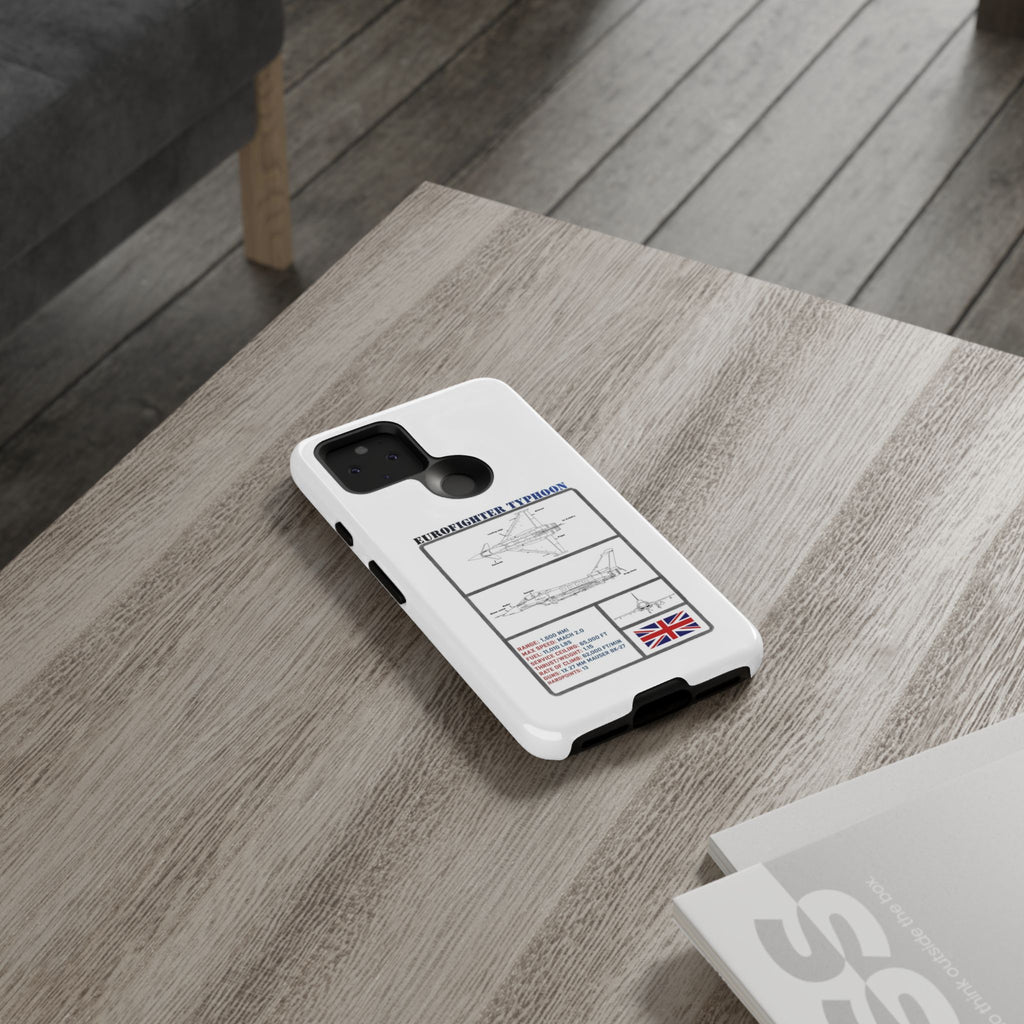 Eurofighter typhoon Schematic edition phone case (RAF Colour-Way)